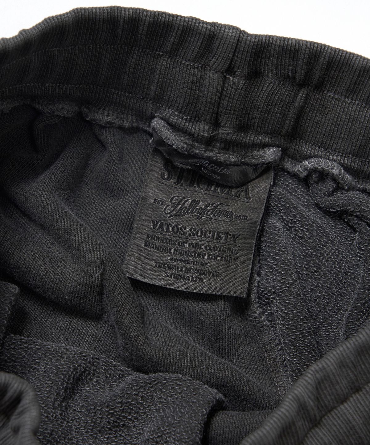 스티그마(STIGMA) Docking Insideout Pigment Super Wide Jogger Pants Charcoal