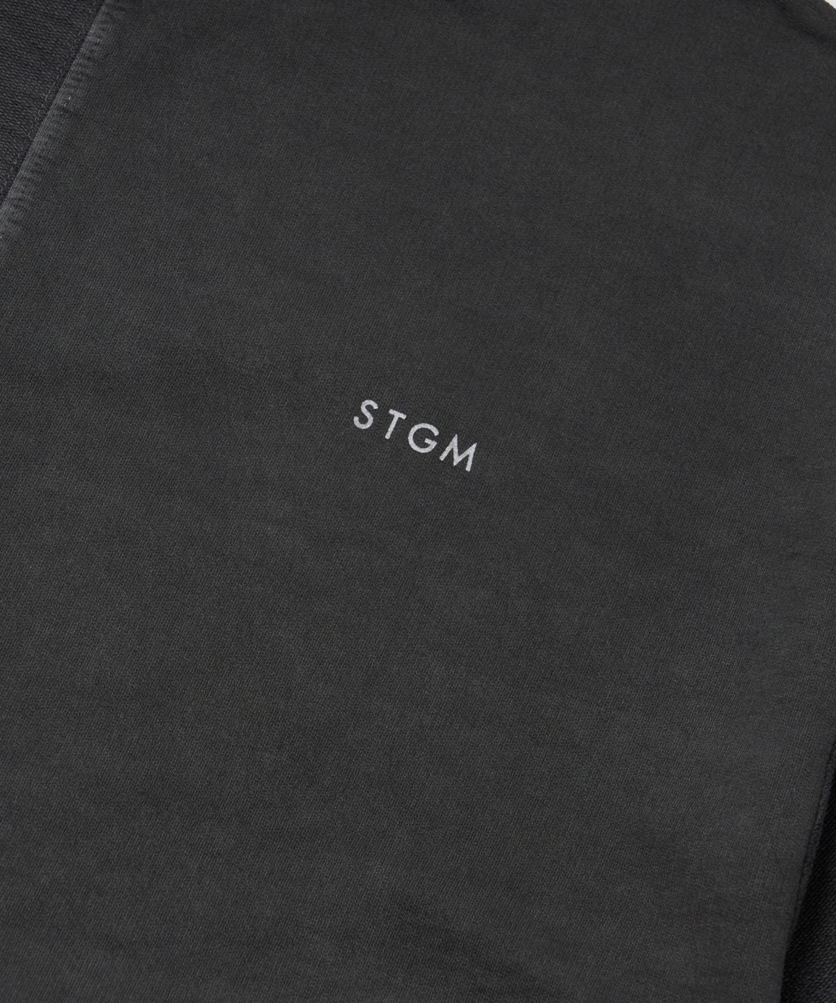 스티그마(STIGMA) Docking Insideout Pigment Oversized Short Sleeves T-shirts Charcoal