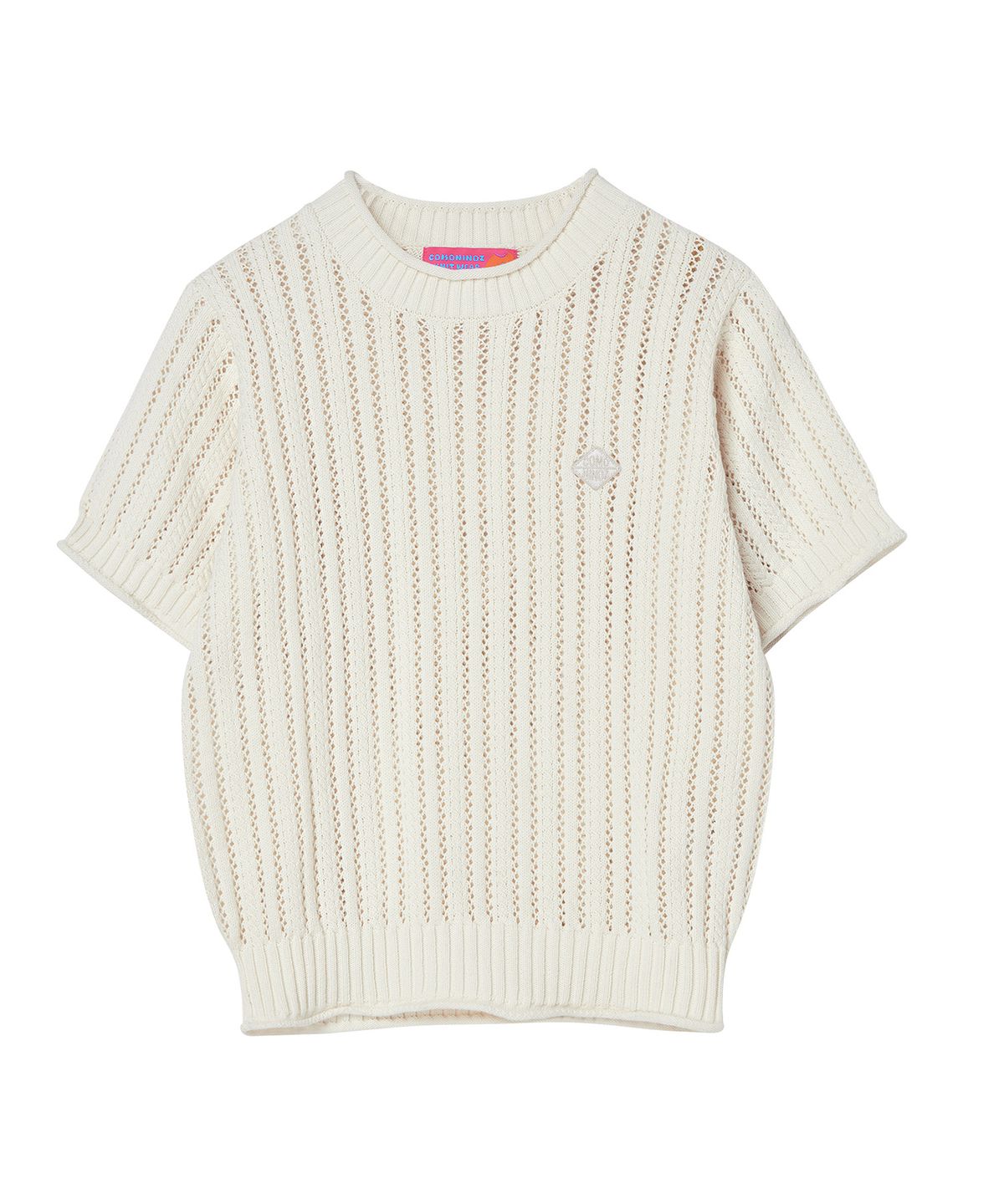 꼬모니노즈(COMONINOZ) W CROCHET HALF KNIT [4 COLOR]