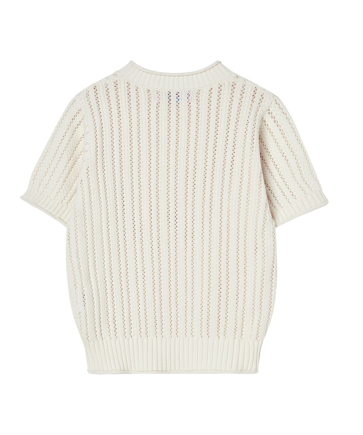 꼬모니노즈(COMONINOZ) W CROCHET HALF KNIT [4 COLOR]