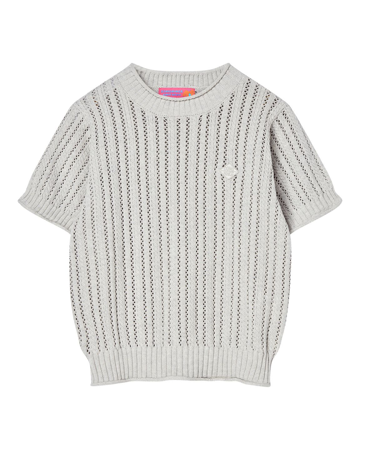 꼬모니노즈(COMONINOZ) W CROCHET HALF KNIT [4 COLOR]