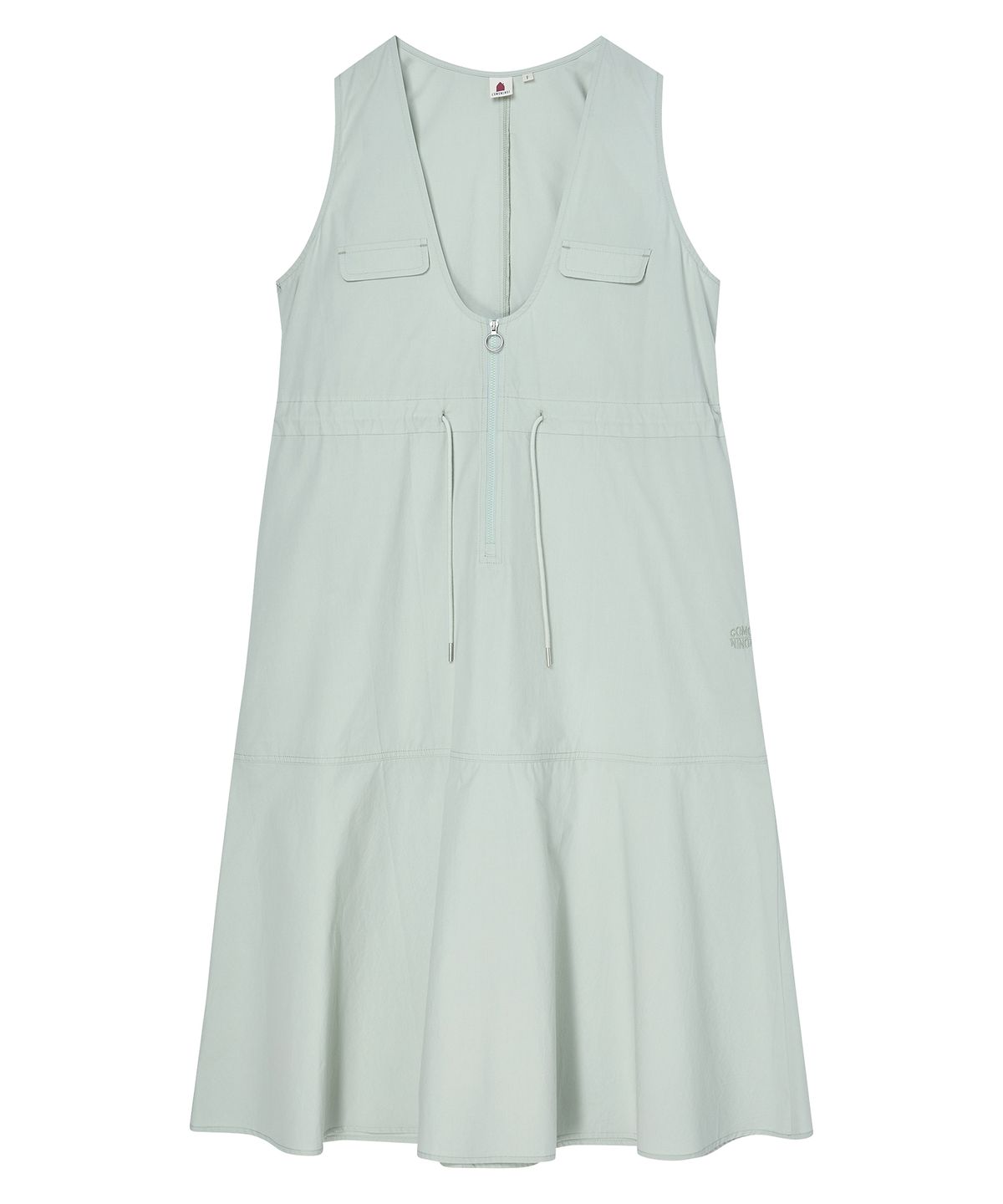 꼬모니노즈(COMONINOZ) W STRING LINED DRESS [2 COLOR]