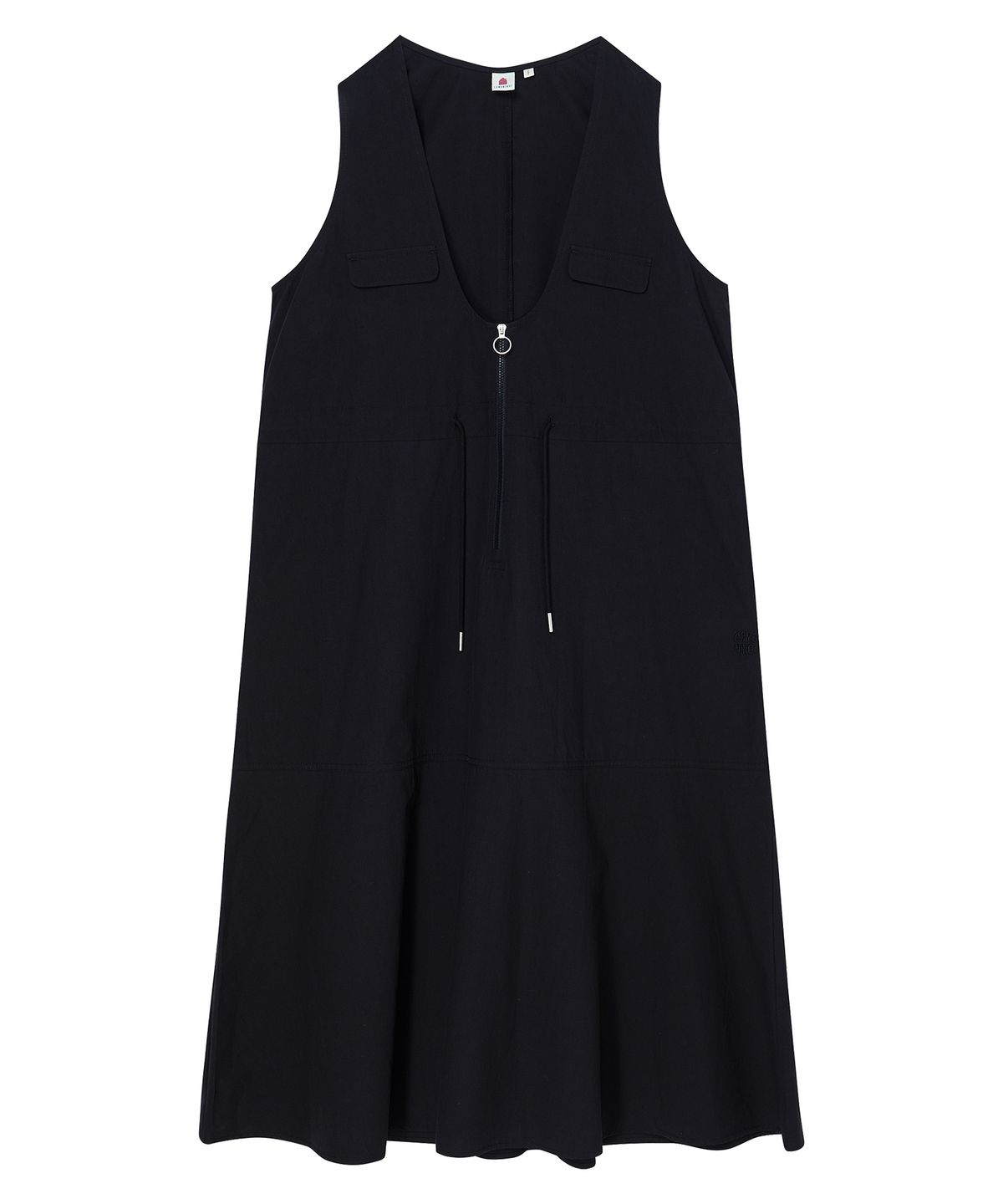 꼬모니노즈(COMONINOZ) W STRING LINED DRESS [2 COLOR]