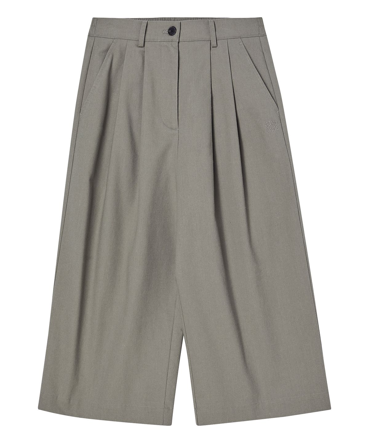 꼬모니노즈(COMONINOZ) W LINEN TWO TUCK PANTS [2 COLOR]