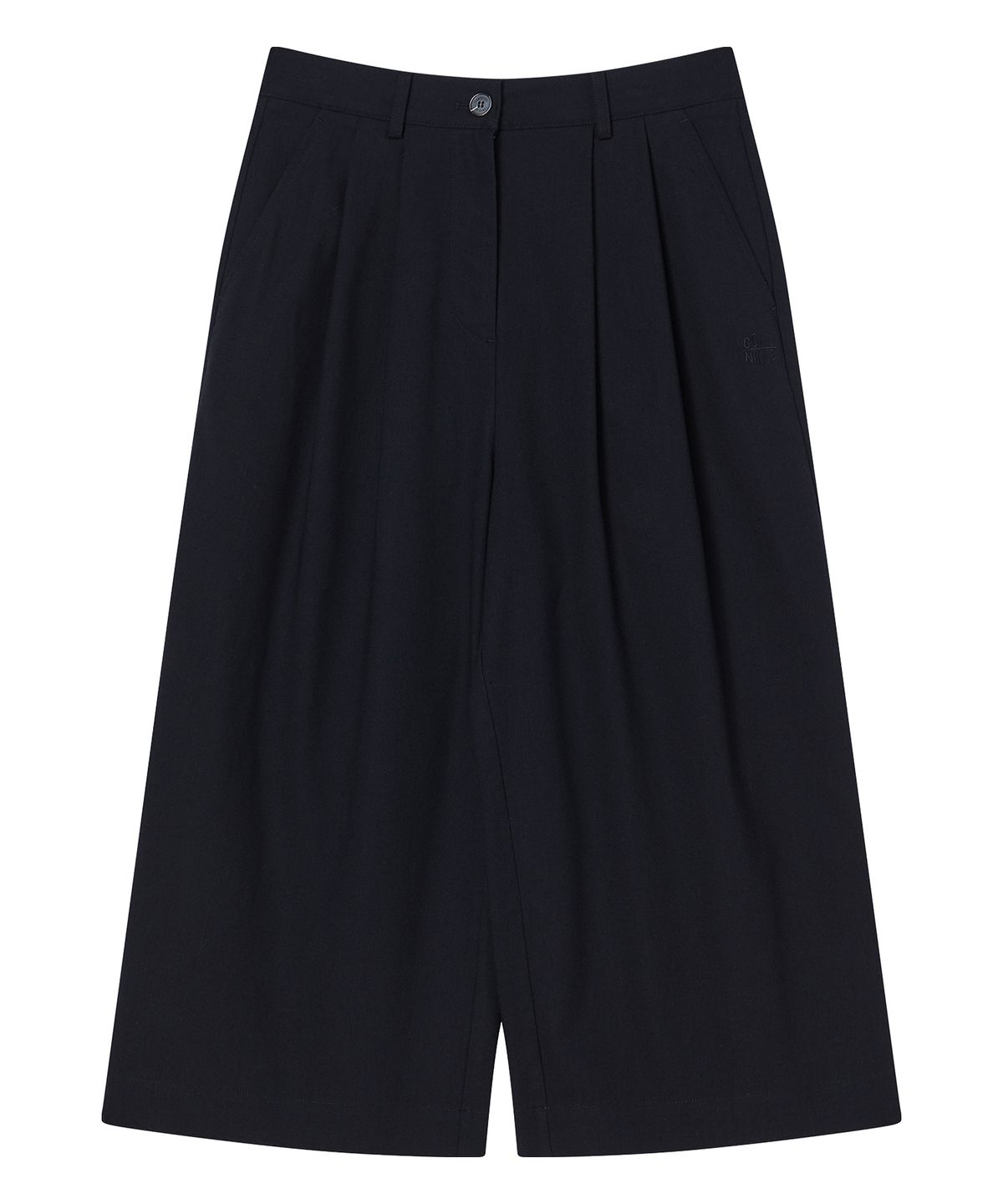 꼬모니노즈(COMONINOZ) W LINEN TWO TUCK PANTS [2 COLOR]