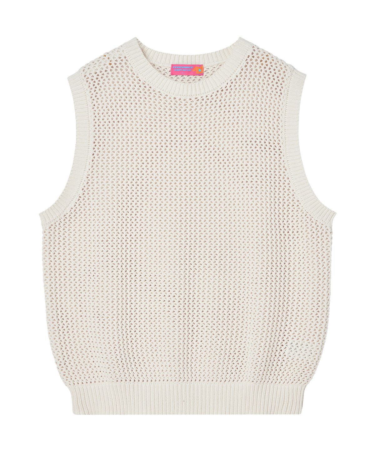 꼬모니노즈(COMONINOZ) PUNCHING KNIT VEST [2 COLOR]