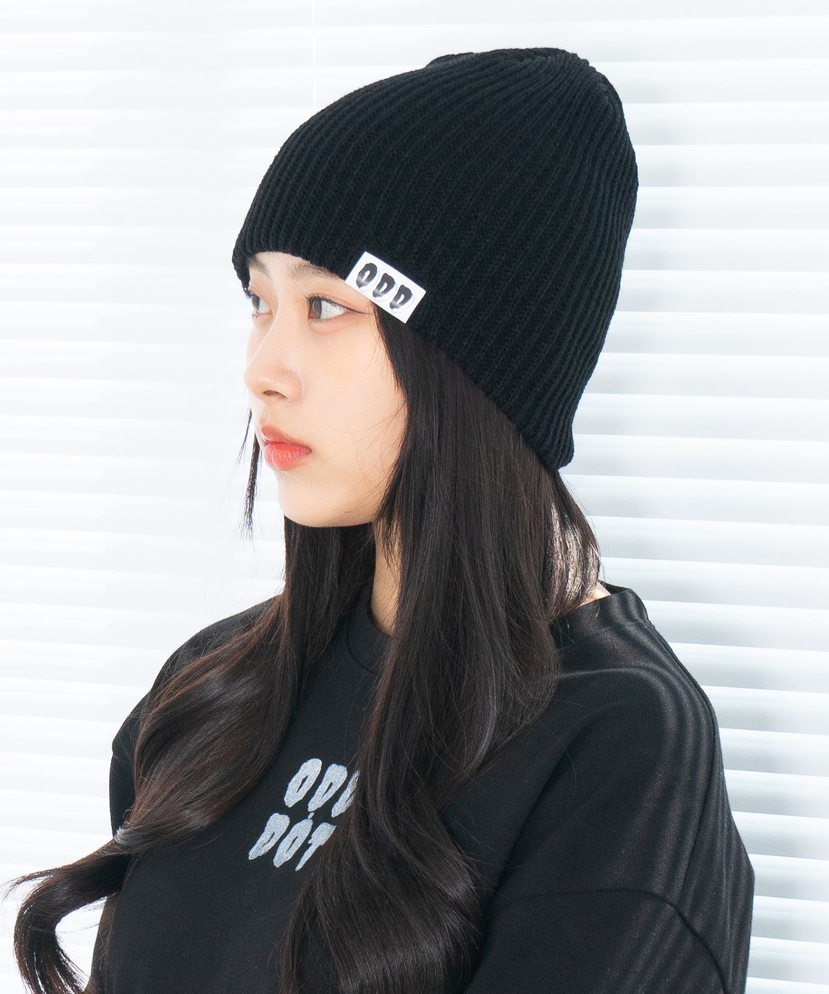 오드닷(ODD DOT) 오드 라벨 써머 비니_블랙