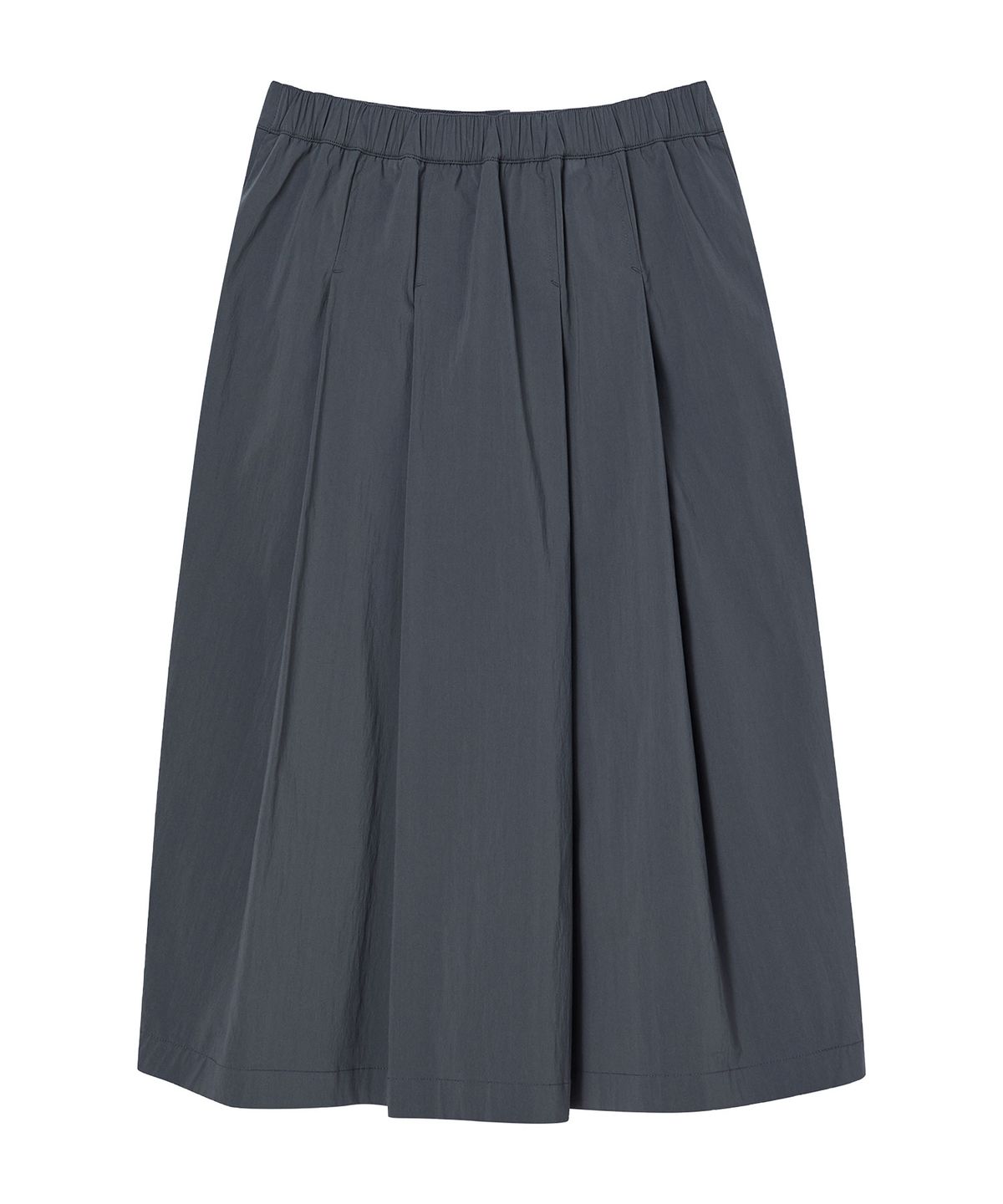 꼬모니노즈(COMONINOZ) W BUTTON PLEATS SKIRT [2 COLOR]