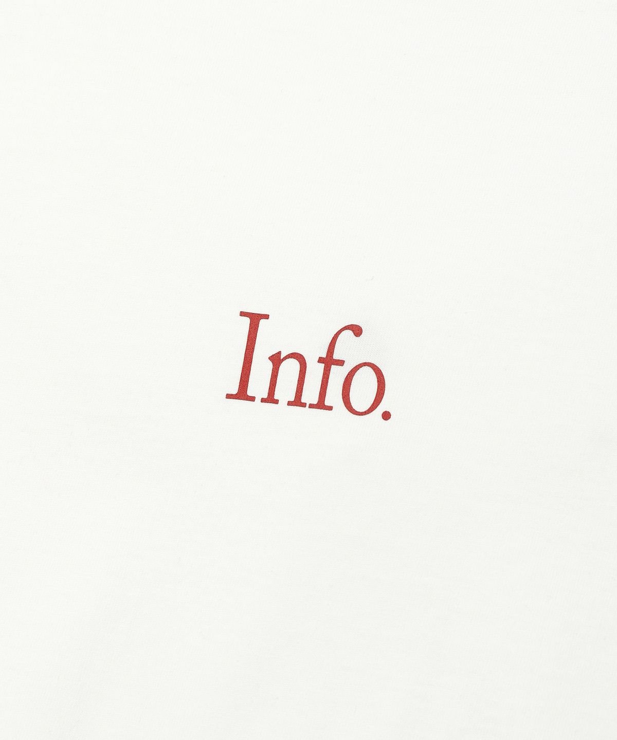 사운즈라이프(SOUNDSLIFE) Info Lettering T-Shirts White