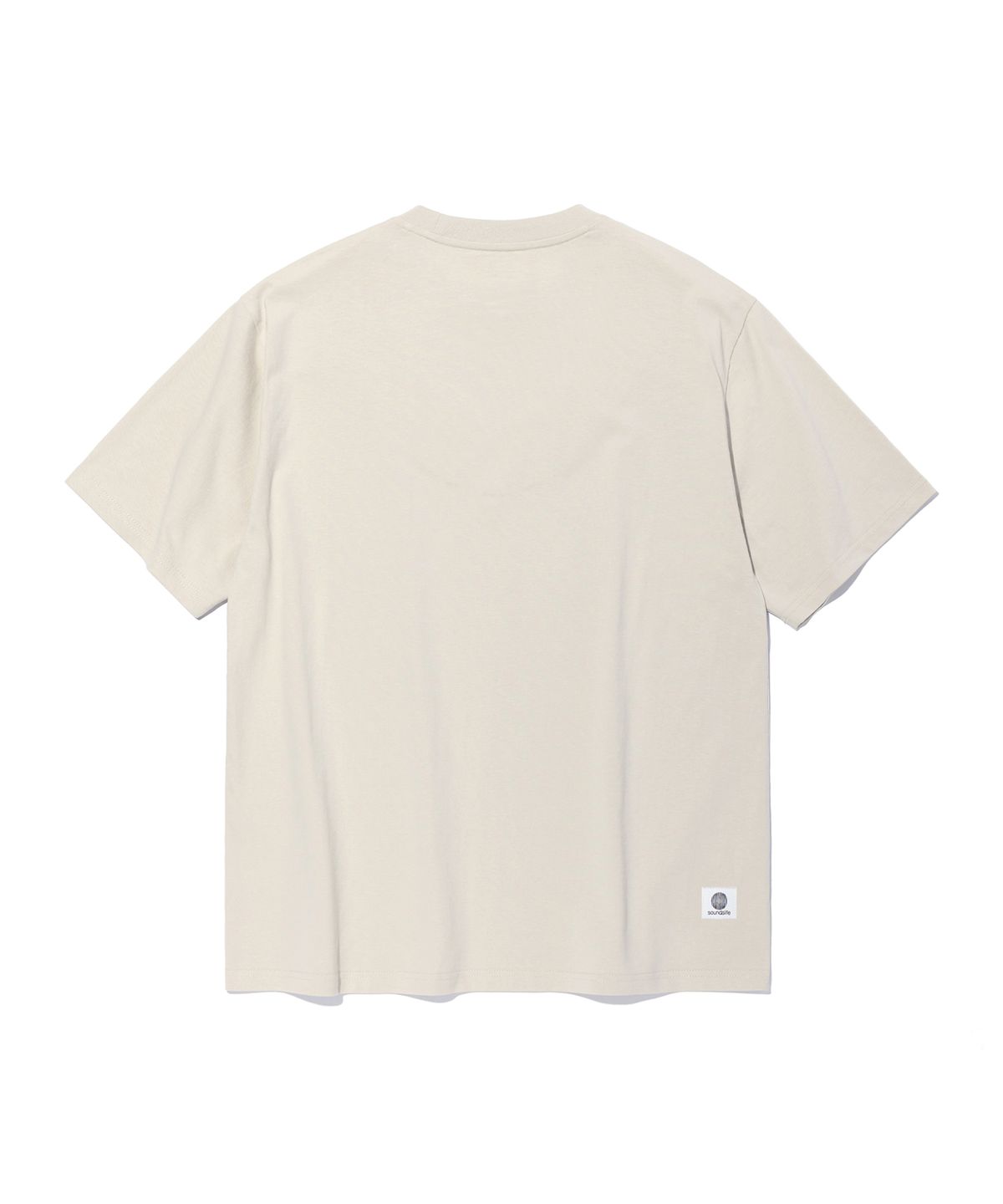 사운즈라이프(SOUNDSLIFE) falling lettering T-Shirts Ivory