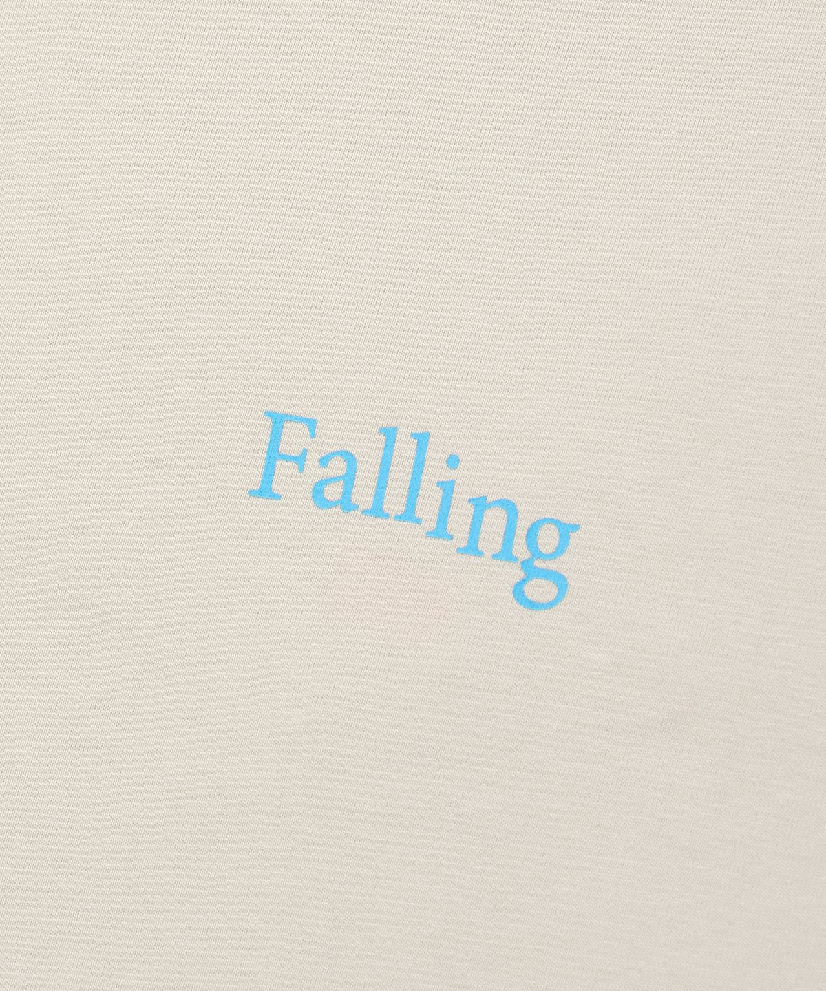 사운즈라이프(SOUNDSLIFE) falling lettering T-Shirts Ivory