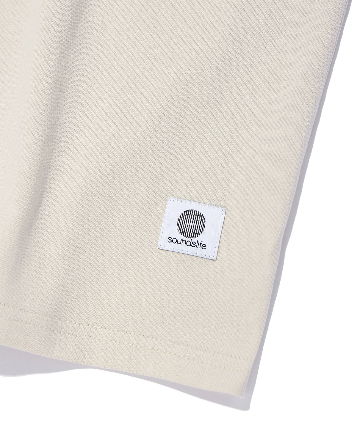 사운즈라이프(SOUNDSLIFE) falling lettering T-Shirts Ivory