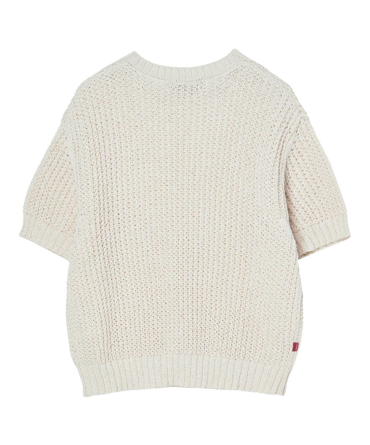 꼬모니노즈(COMONINOZ) ROUND HALF SLEEVE KNIT [4 COLOR]