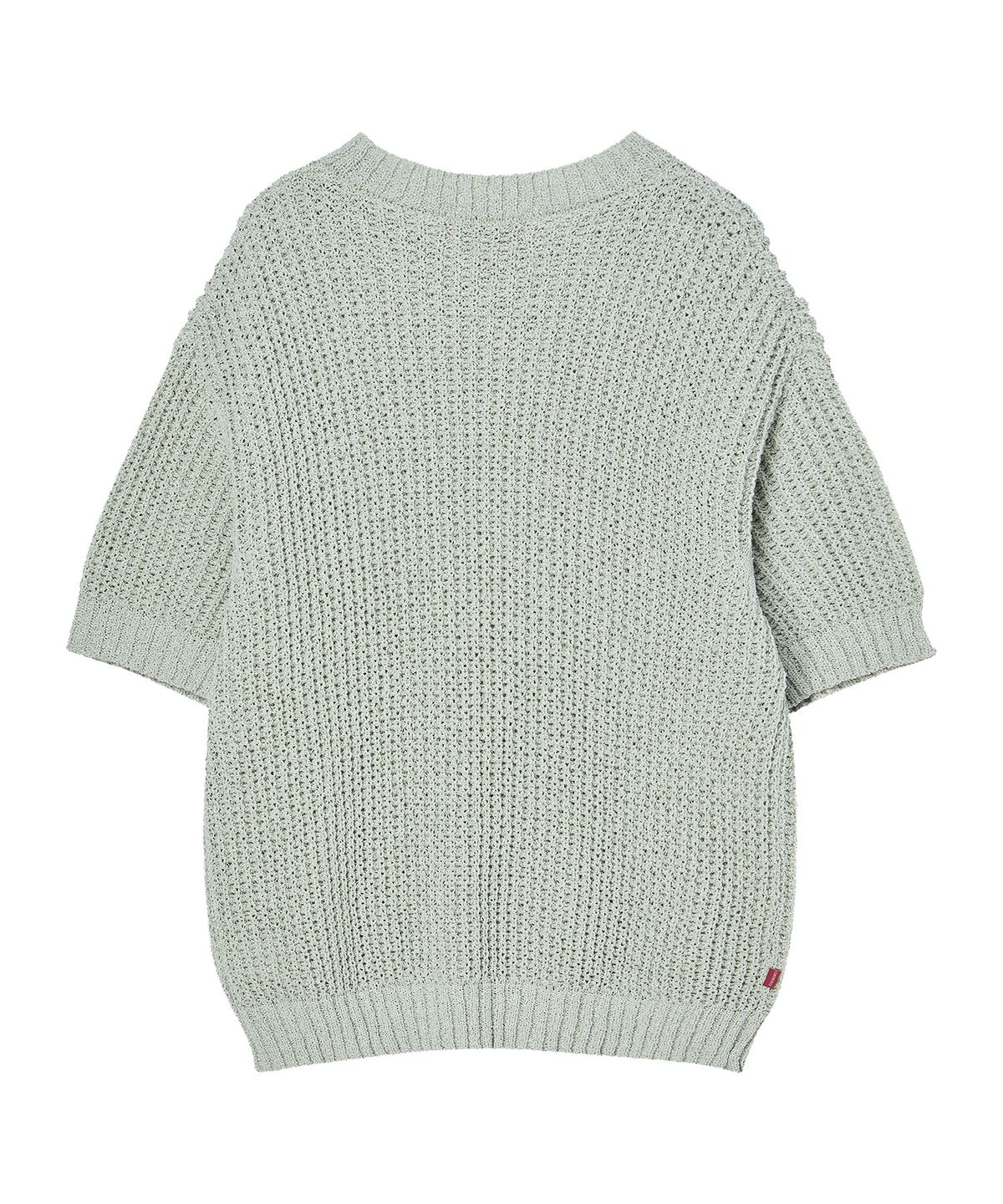 꼬모니노즈(COMONINOZ) ROUND HALF SLEEVE KNIT [4 COLOR]