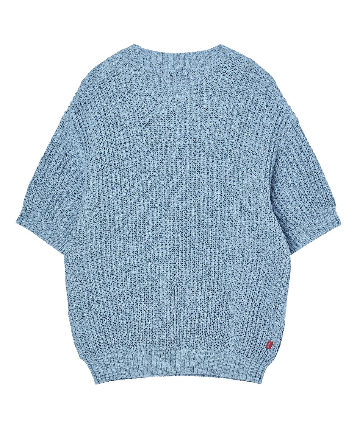 꼬모니노즈(COMONINOZ) ROUND HALF SLEEVE KNIT [4 COLOR]