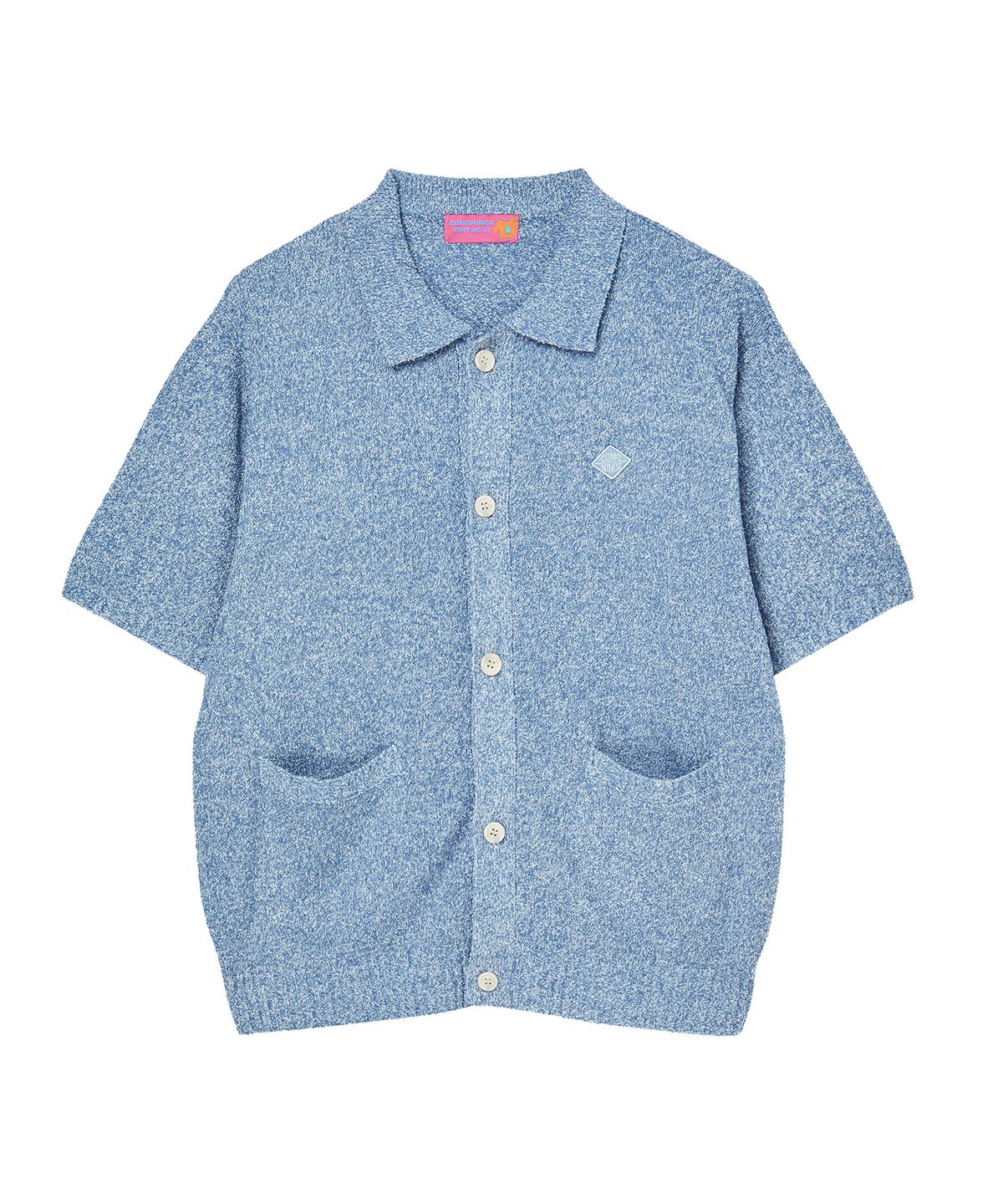 꼬모니노즈(COMONINOZ) TWO TONE HALF SLEEVE CARDIGAN [3 COLOR]