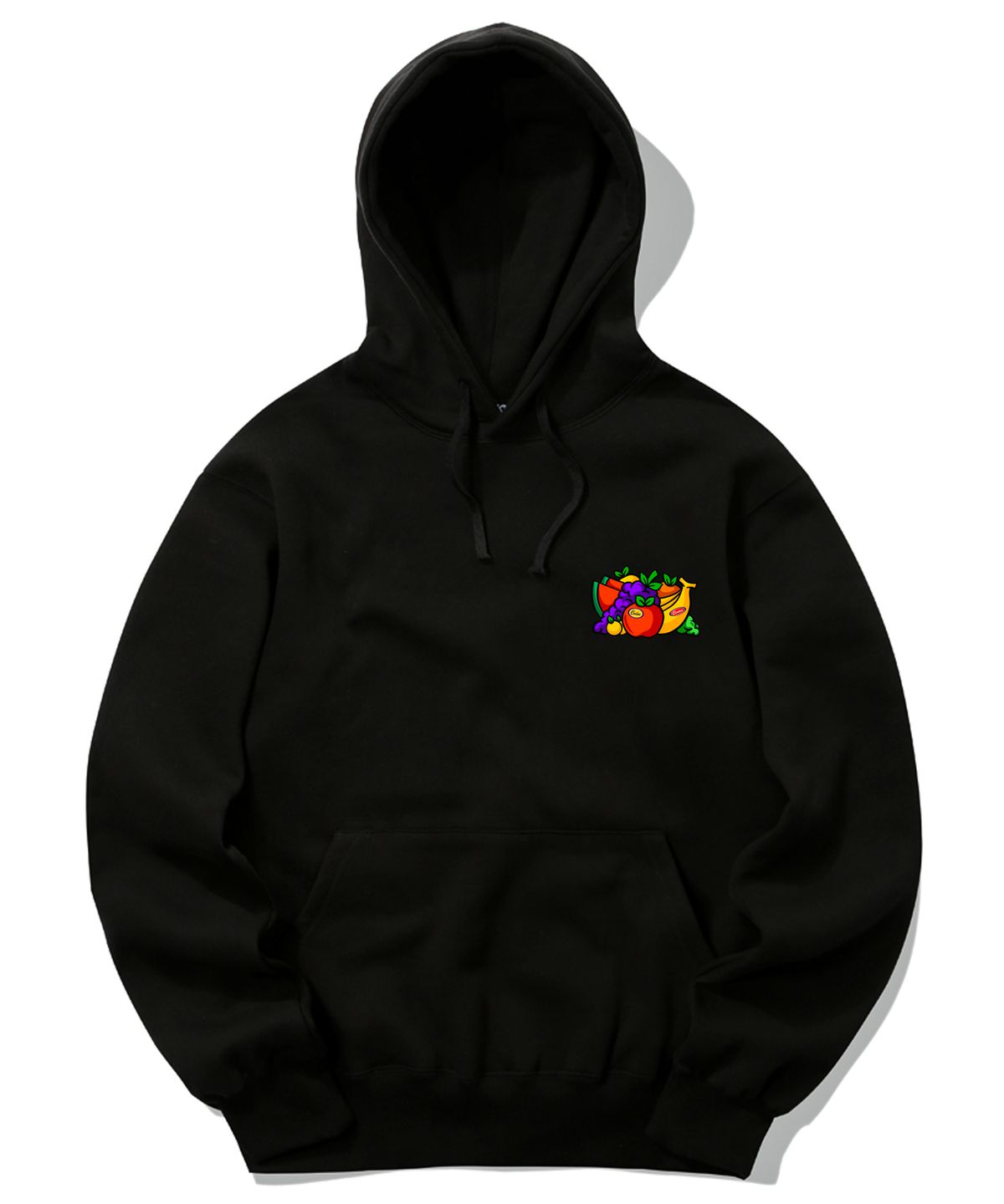 트립션(TRIPSHION) ASSORTED FRUITS LOGO 후드티 - 블랙