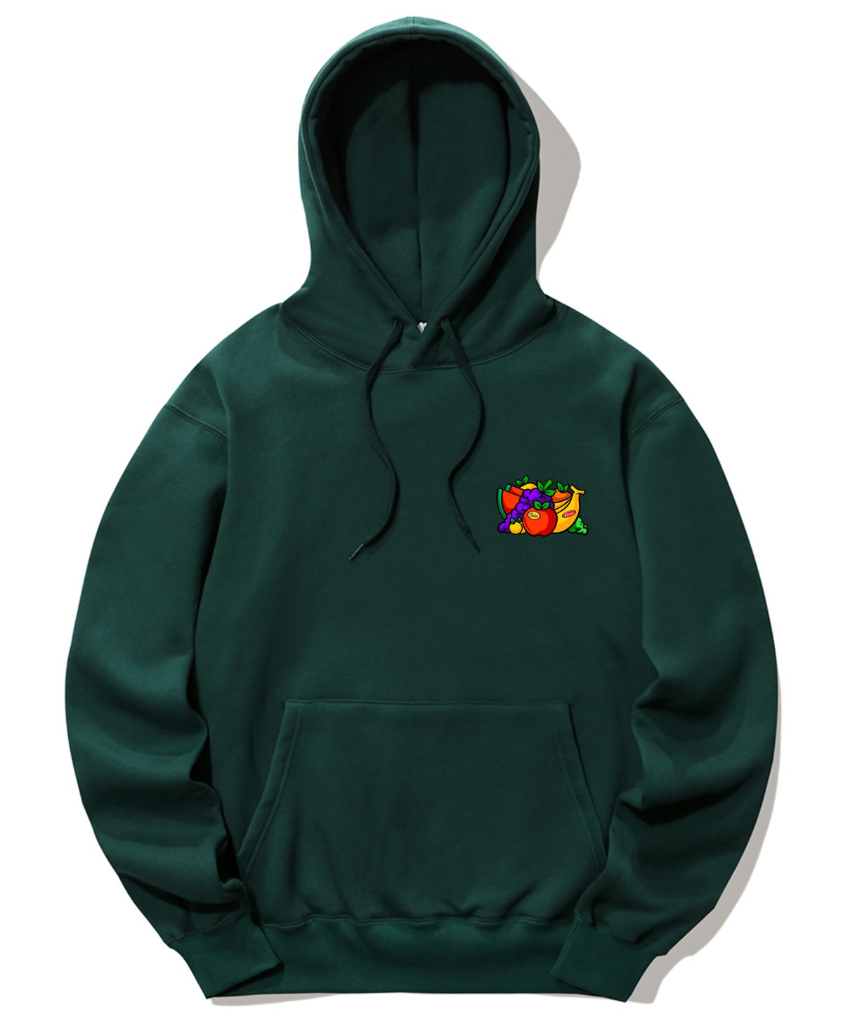 트립션(TRIPSHION) ASSORTED FRUITS LOGO 후드티 - 그린