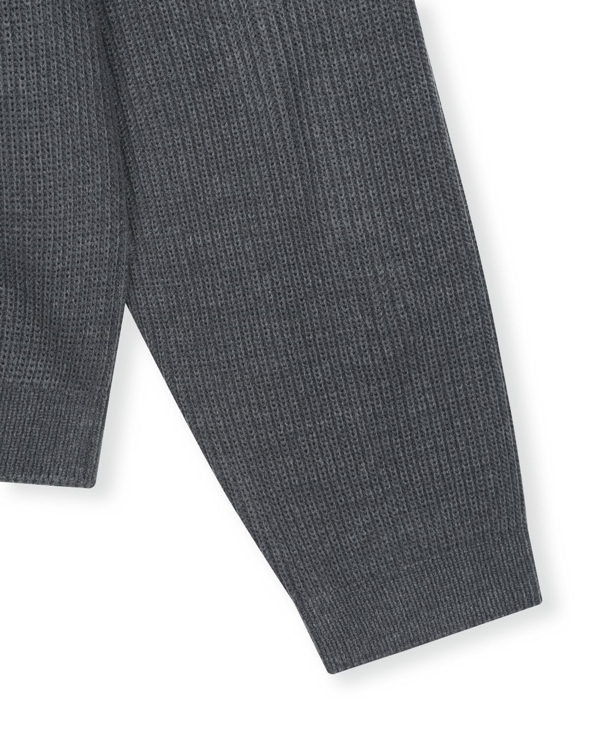 비슬로우(BESLOW) [비슬로우X데릭]CREW NECK SHORT CARDIGAN CHARCOAL