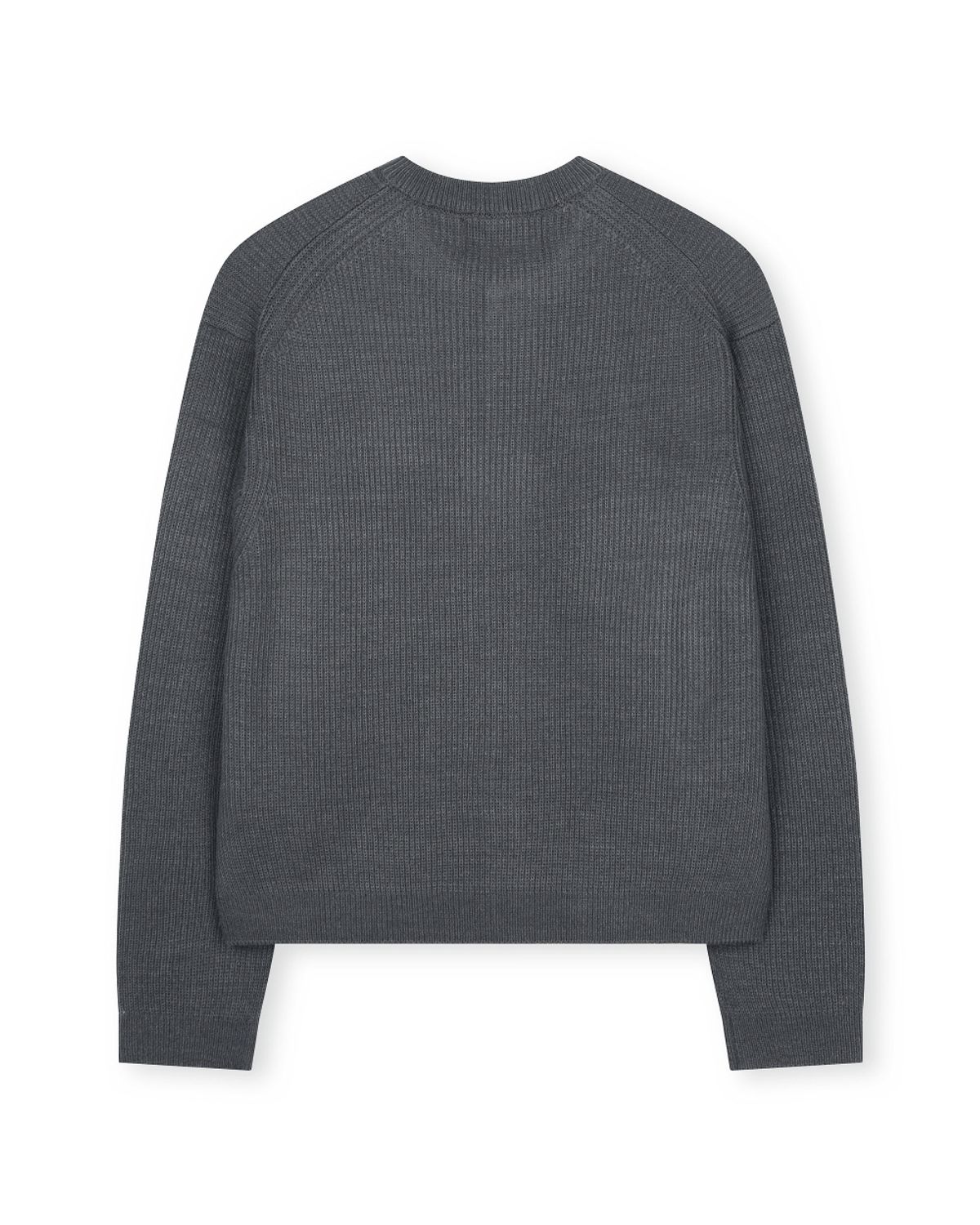 비슬로우(BESLOW) [비슬로우X데릭]CREW NECK SHORT CARDIGAN CHARCOAL
