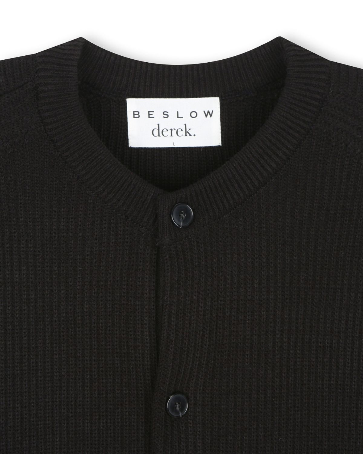 비슬로우(BESLOW) [비슬로우X데릭]CREW NECK SHORT CARDIGAN BLACK