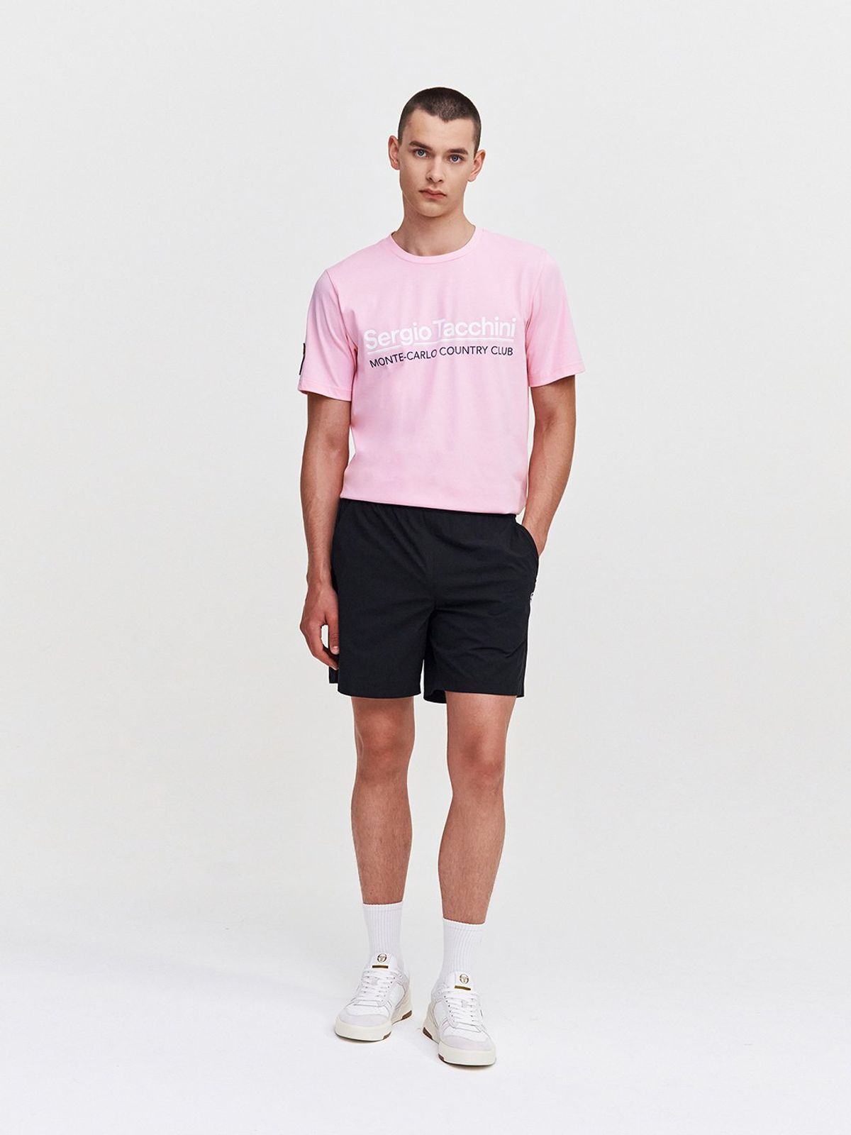 세르지오 타키니(SERGIO TACCHINI) MC 바이메인 반팔 티셔츠 (L.Pink)