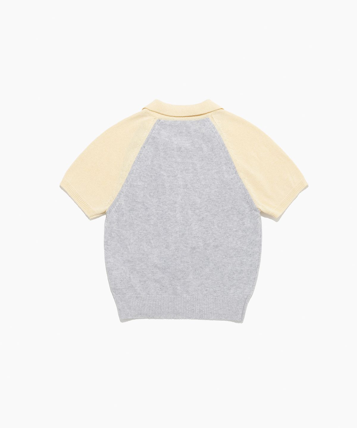 튜드먼트(TTUDEMENT) HALF SLEEVE RAGLAN KNIT GREY