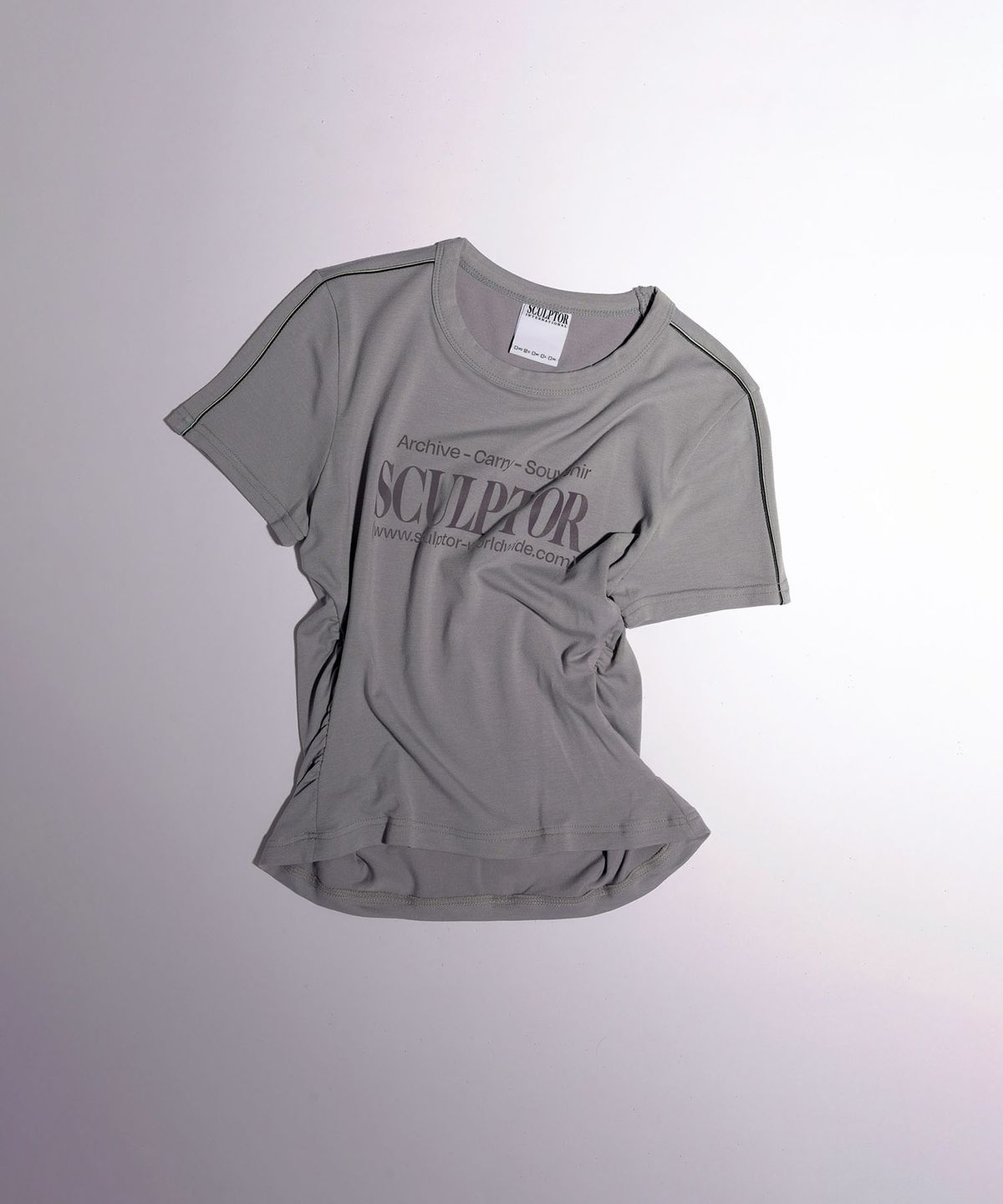 스컬프터(SCULPTOR) Sports Lettering Tee Gray