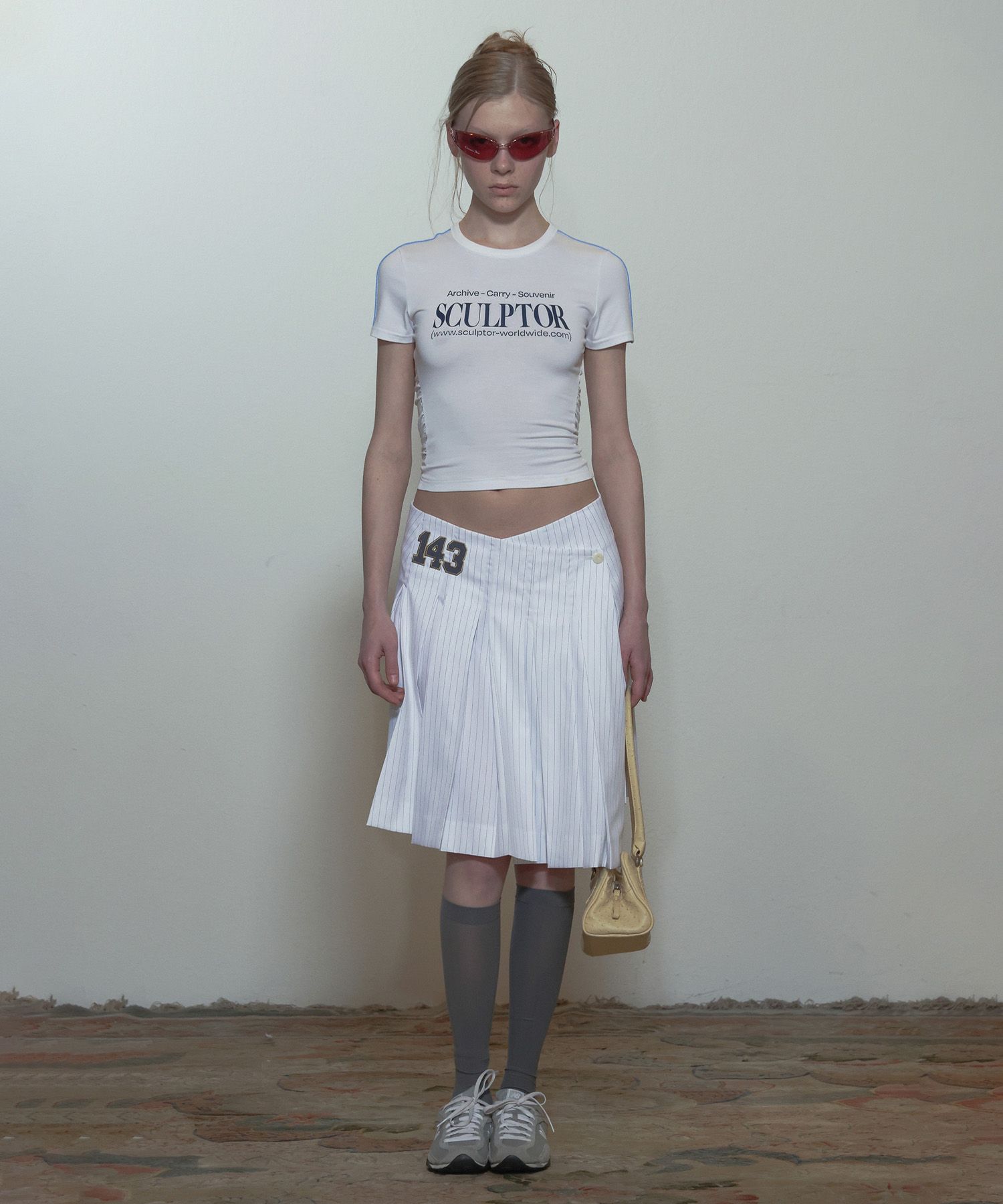 Tシャツ・カットソー [SCULPTOR] Sports Lettering Tee White SC24S271WH MUSINSA公式 | SCULPTOR Sports Lettering Tee White