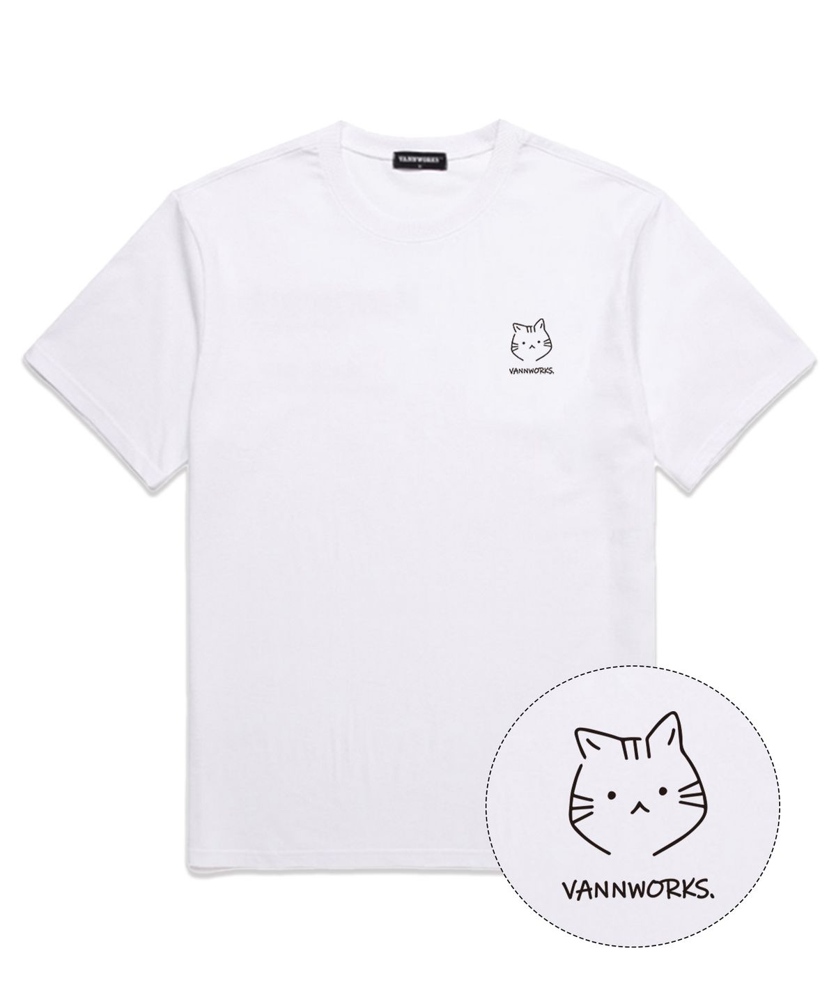 밴웍스(VANNWORKS) [SET] 미니 로고 그래픽 오버핏 반팔 티셔츠 8종 (VSMIX003)