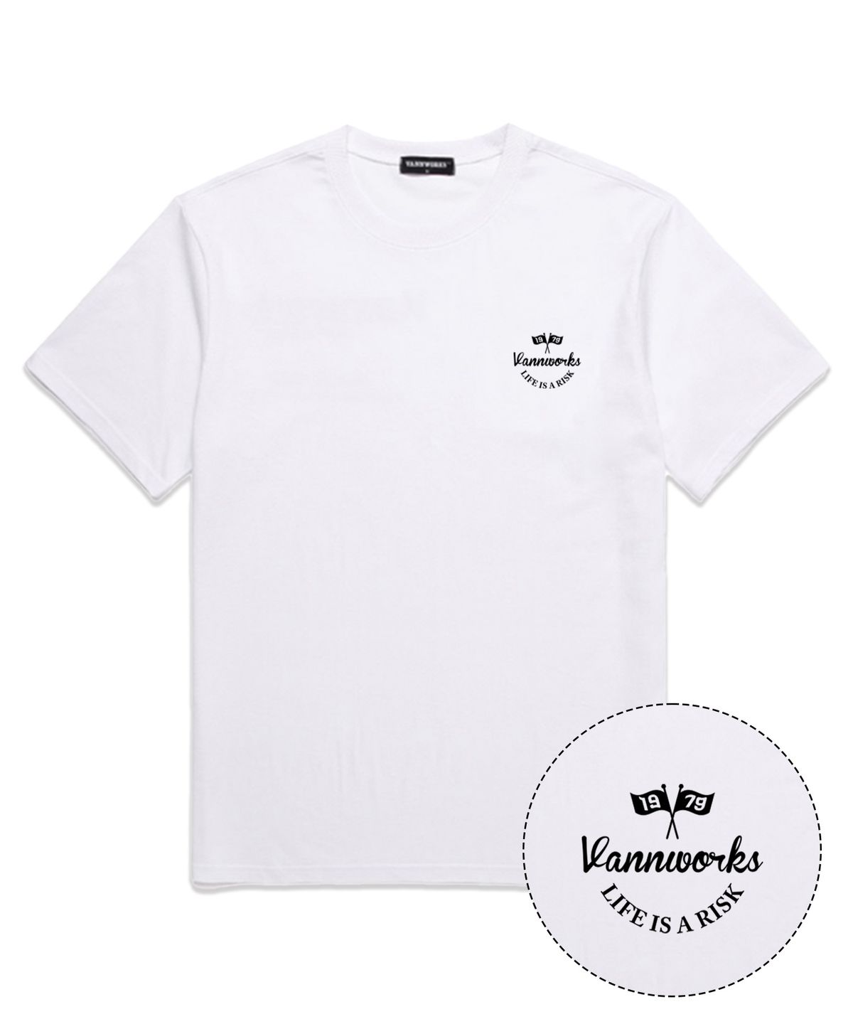 밴웍스(VANNWORKS) [SET] 미니 로고 그래픽 오버핏 반팔 티셔츠 8종 (VSMIX003)