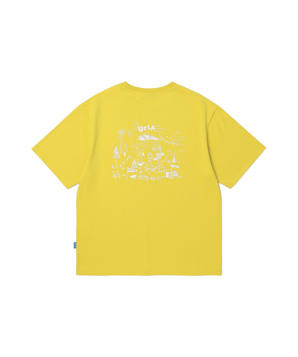 유씨엘에이(UCLA) 남녀공용 캠핑 드로잉 반소매 티셔츠[OLIVE GREEN](UA5ST81_69)