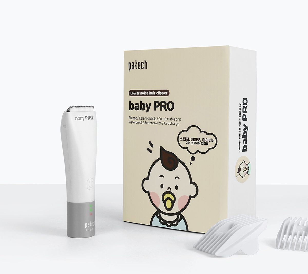 파테크(PATECH) 한일전자  가정용 아기 셀프 바리깡 PC-D660