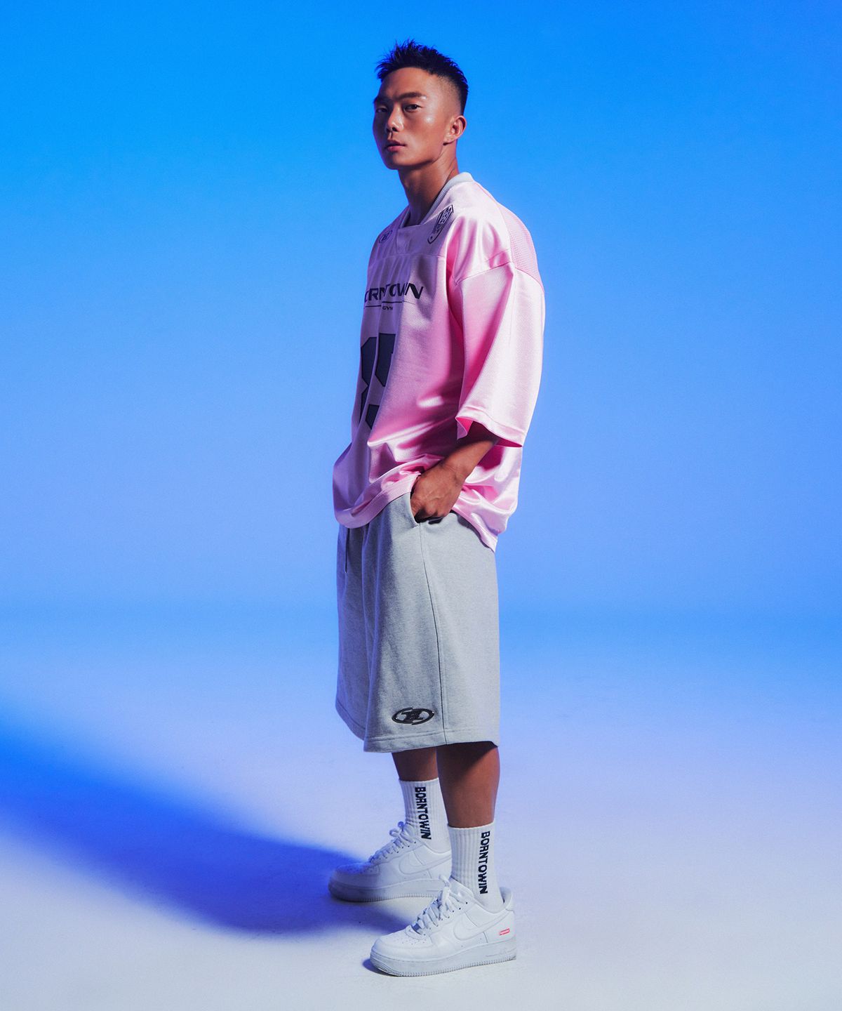 본투윈(BORN TO WIN) 85 RUGBY JERSEY T-SHIRTS [PINK]
