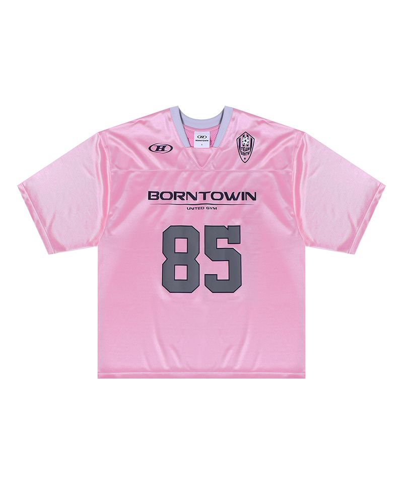 MUSINSA | BORN TO WIN 85 RUGBY JERSEY T-SHIRTS [PINK]