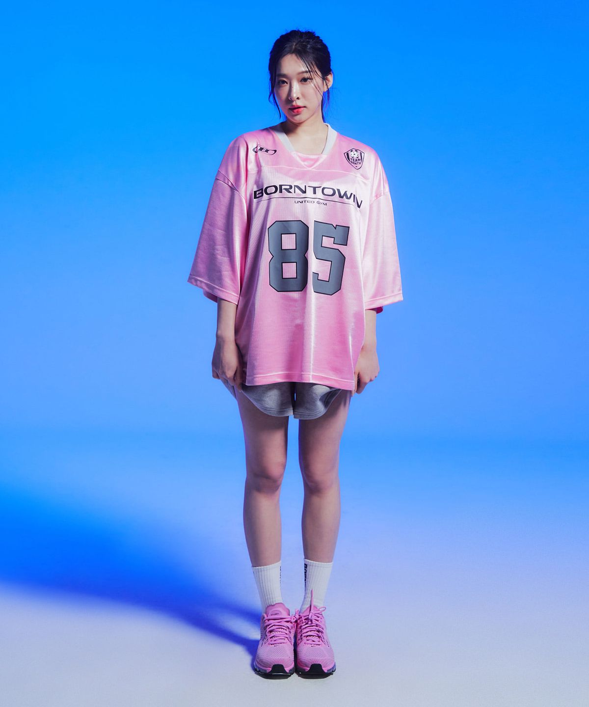 본투윈(BORN TO WIN) 85 RUGBY JERSEY T-SHIRTS [PINK]