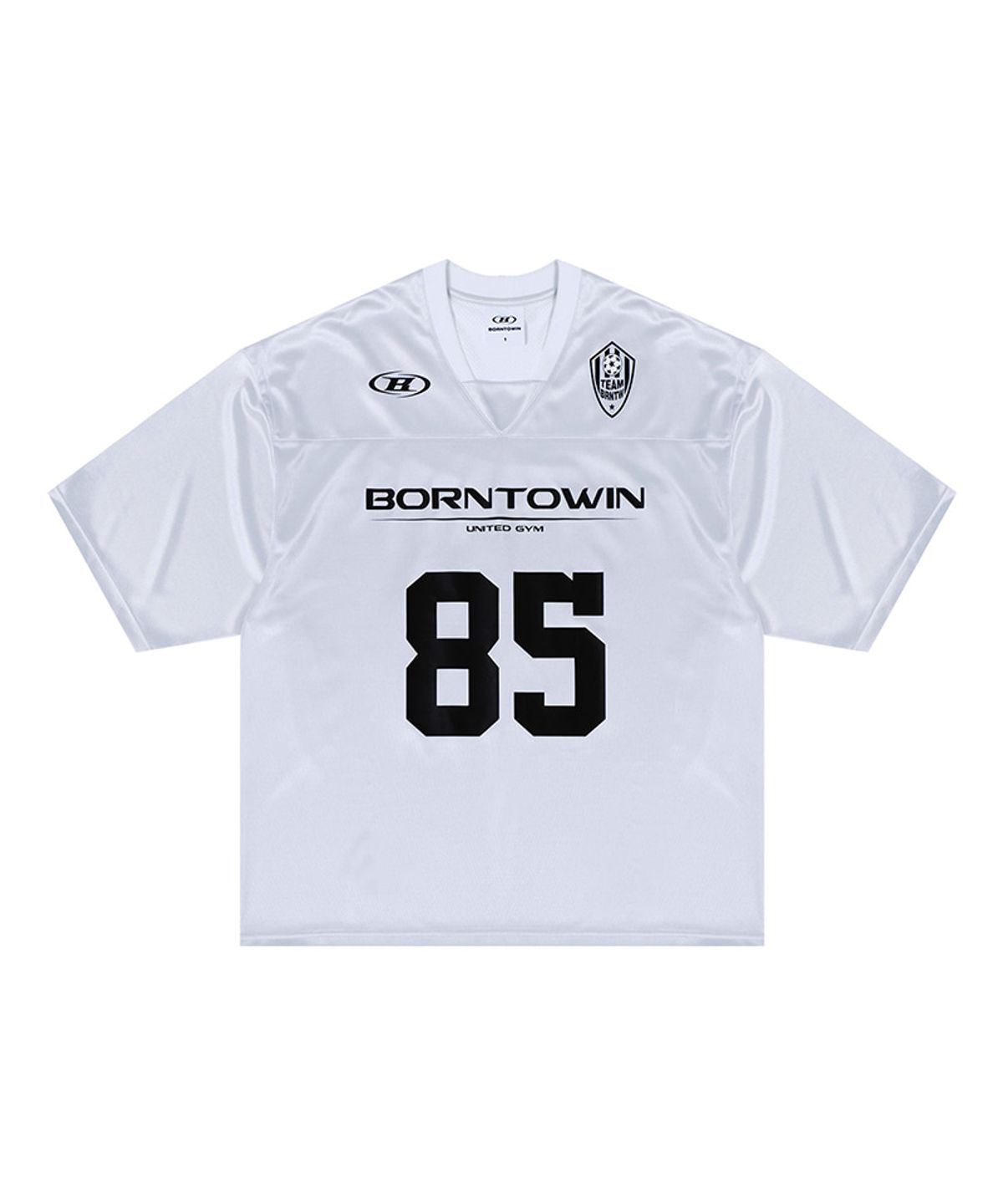 본투윈(BORN TO WIN) 85 RUGBY JERSEY T-SHIRTS [SILVER]