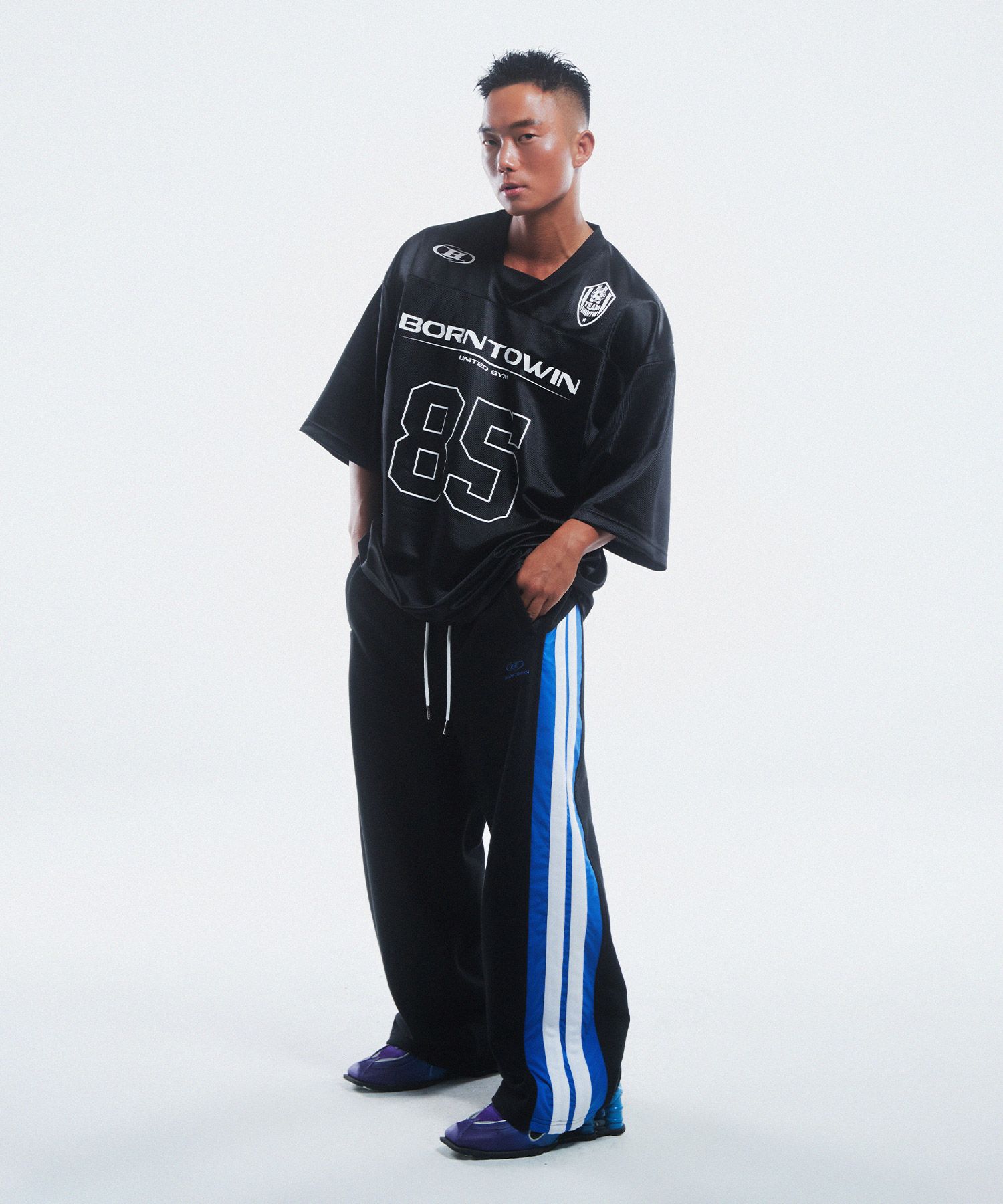MUSINSA公式 | BORN TO WIN 85 RUGBY JERSEY T-SHIRTS [BLACK]