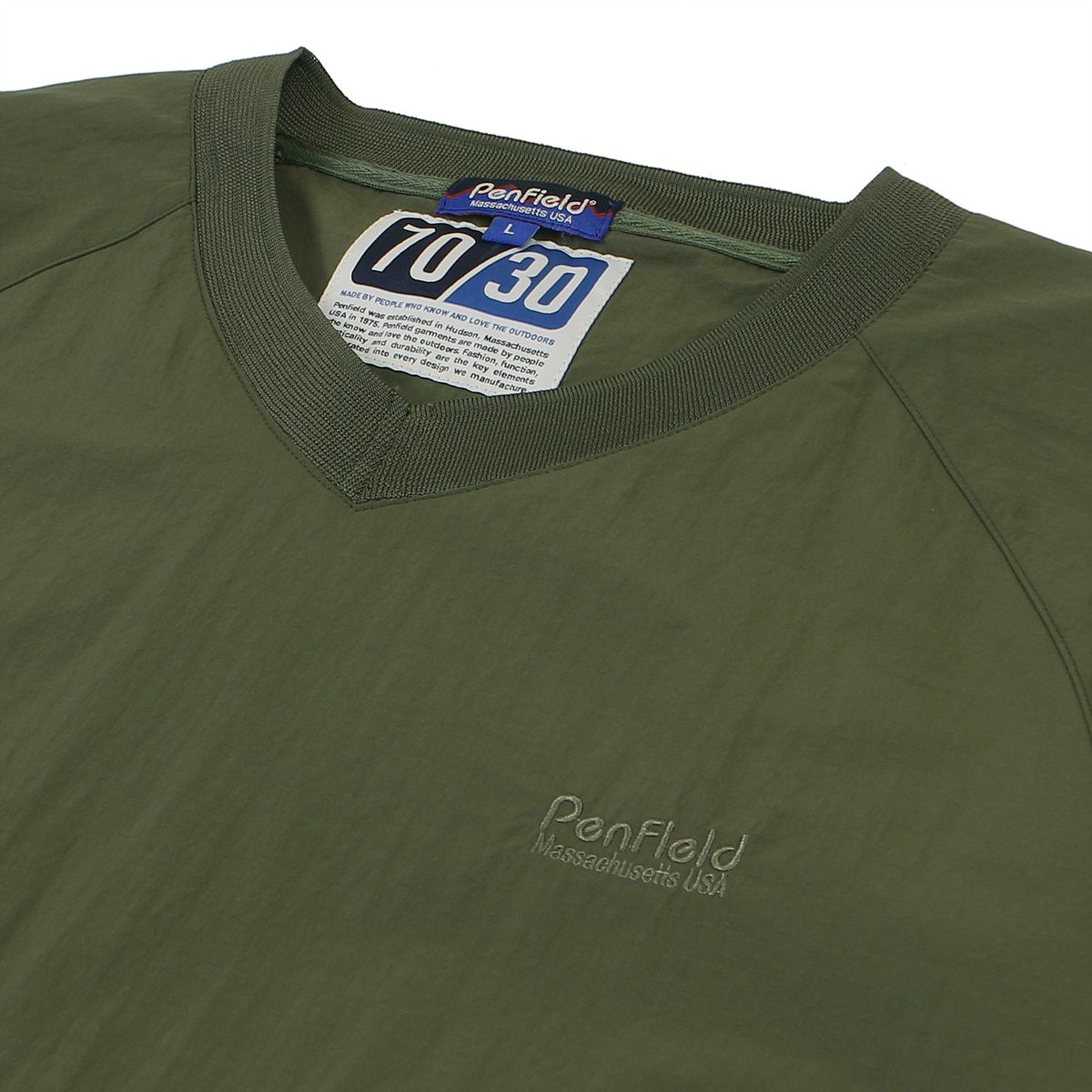 펜필드(PENFIELD) CN BACK POCKET PULLOVER SHORT SLEEVE OLIVE_FQ2KT64U