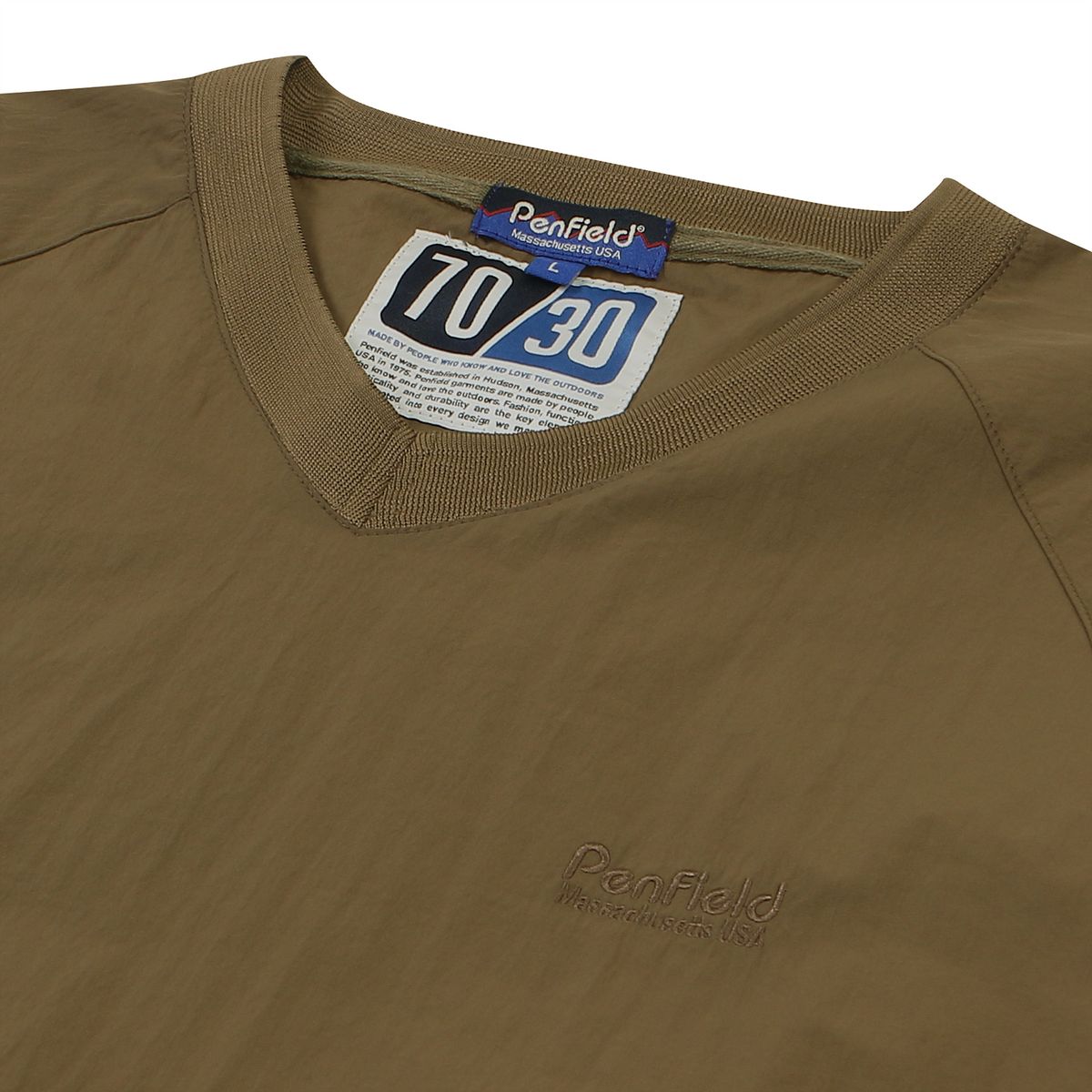 펜필드(PENFIELD) CN BACK POCKET PULLOVER SHORT SLEEVE BROWN_FQ2KT65U