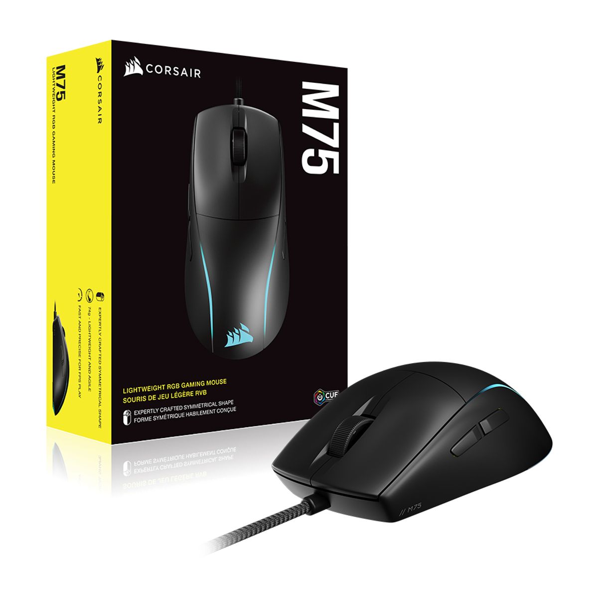 커세어(CORSAIR) M75 RGB 초경량 유선 게이밍 마우스