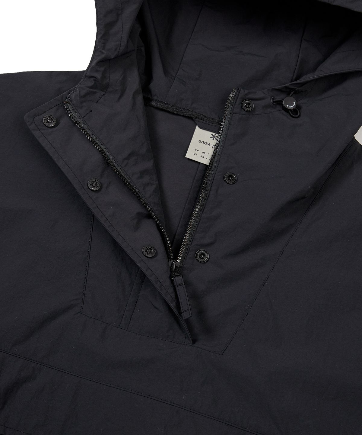 스노우피크 어패럴(SNOWPEAK APPAREL) 타슬란 여성 우븐 반팔 아노락 Black (S24MWLAN51)