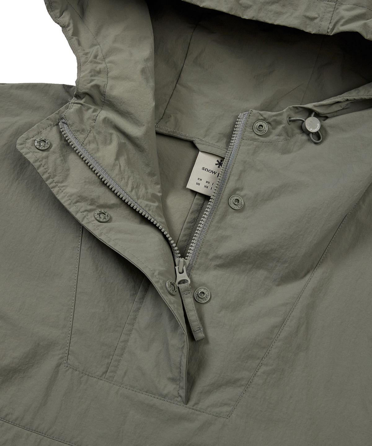 스노우피크 어패럴(SNOWPEAK APPAREL) 타슬란 여성 우븐 반팔 아노락 Olive (S24MWLAN51)