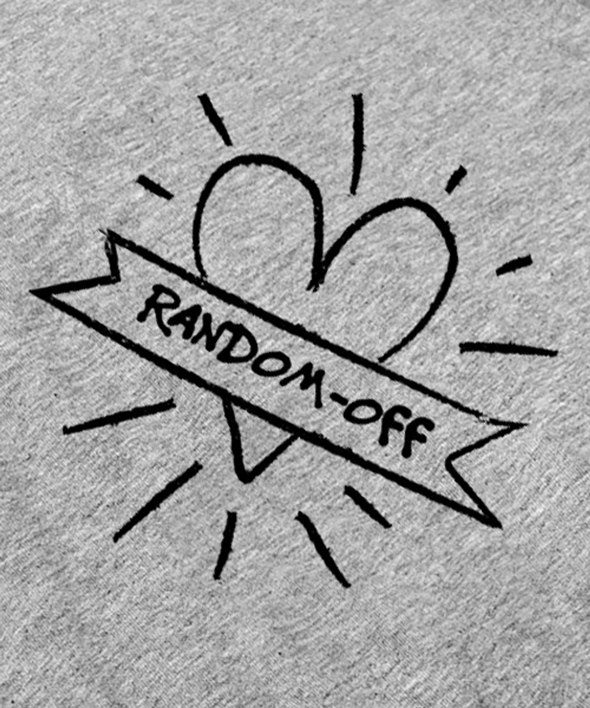 랜덤오프(RANDOMOFF) HEART BEAM 와이드 트레이닝팬츠 [그레이]
