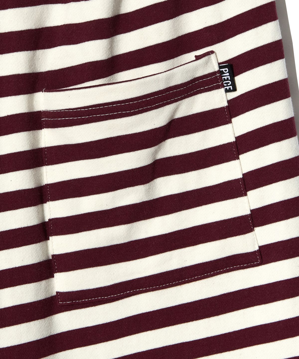 피스메이커(PIECE MAKER) SOFT STRIPE SWEAT PANTS (BURGUNDY)