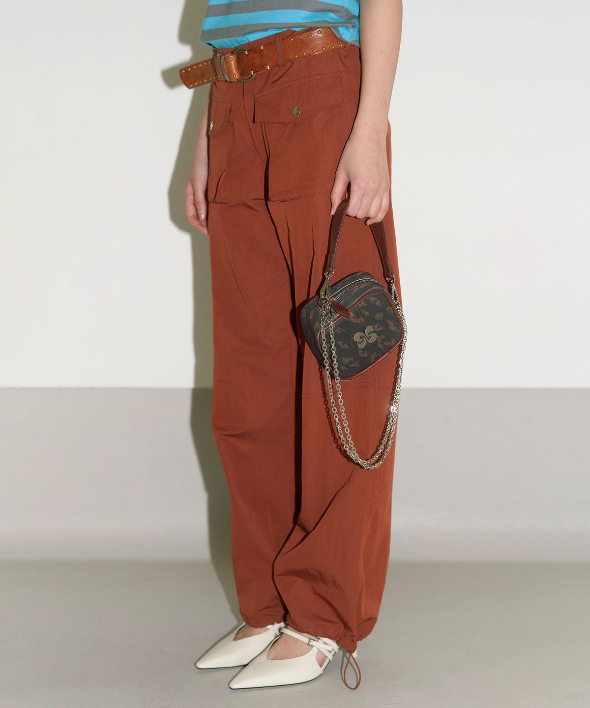 헤레틱(HERETIC) HERETIC CARGO NYLON PANTS / orange
