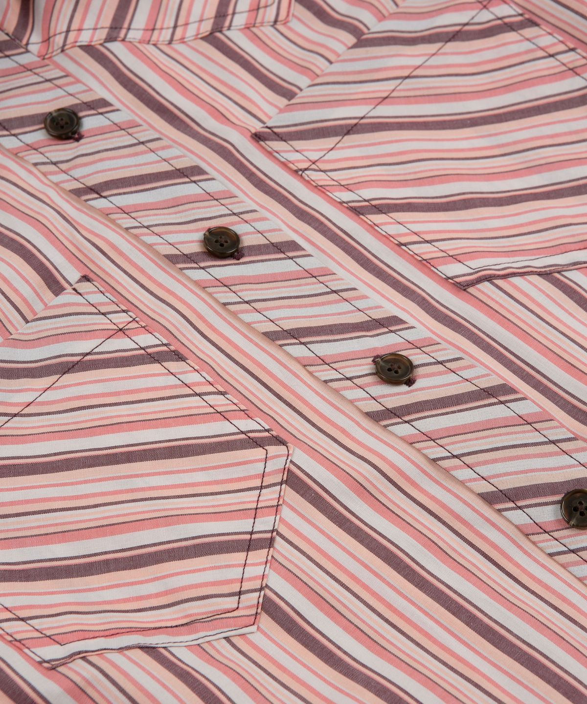 헤레틱(HERETIC) WESTERN STRIPE SHORT SLEEVE SHIRT / pink