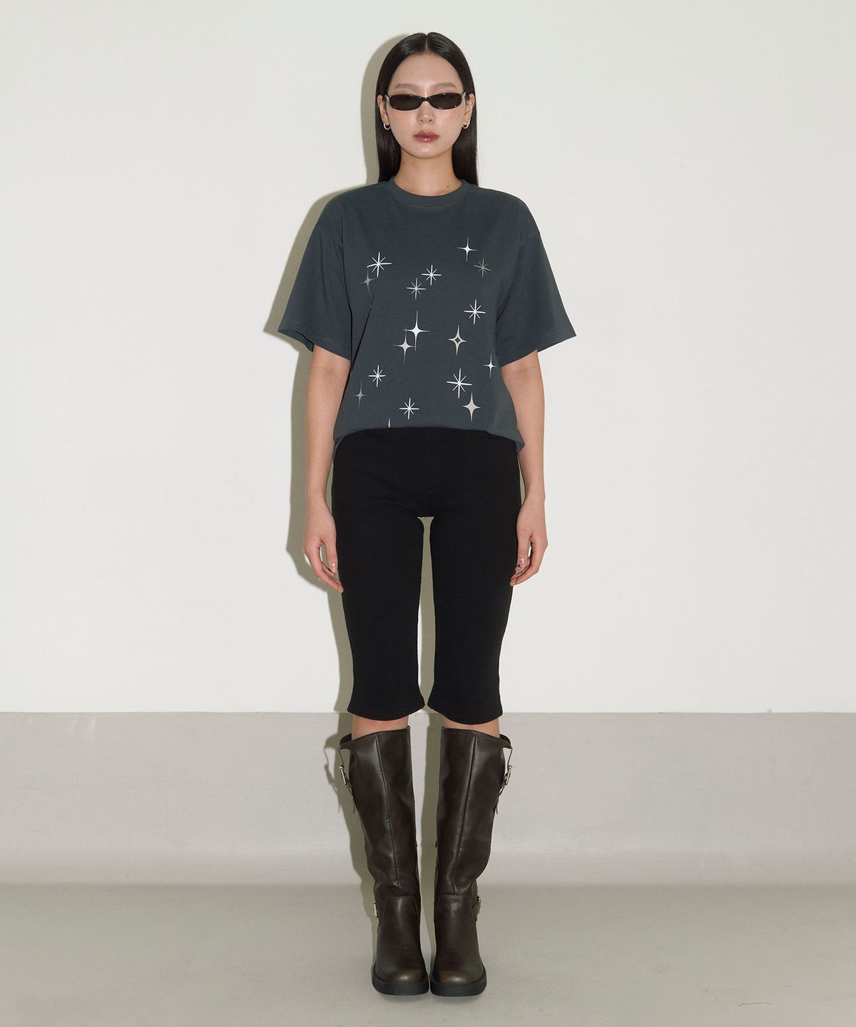 헤레틱(HERETIC) STARLIGHT T-SHIRT / charcoal