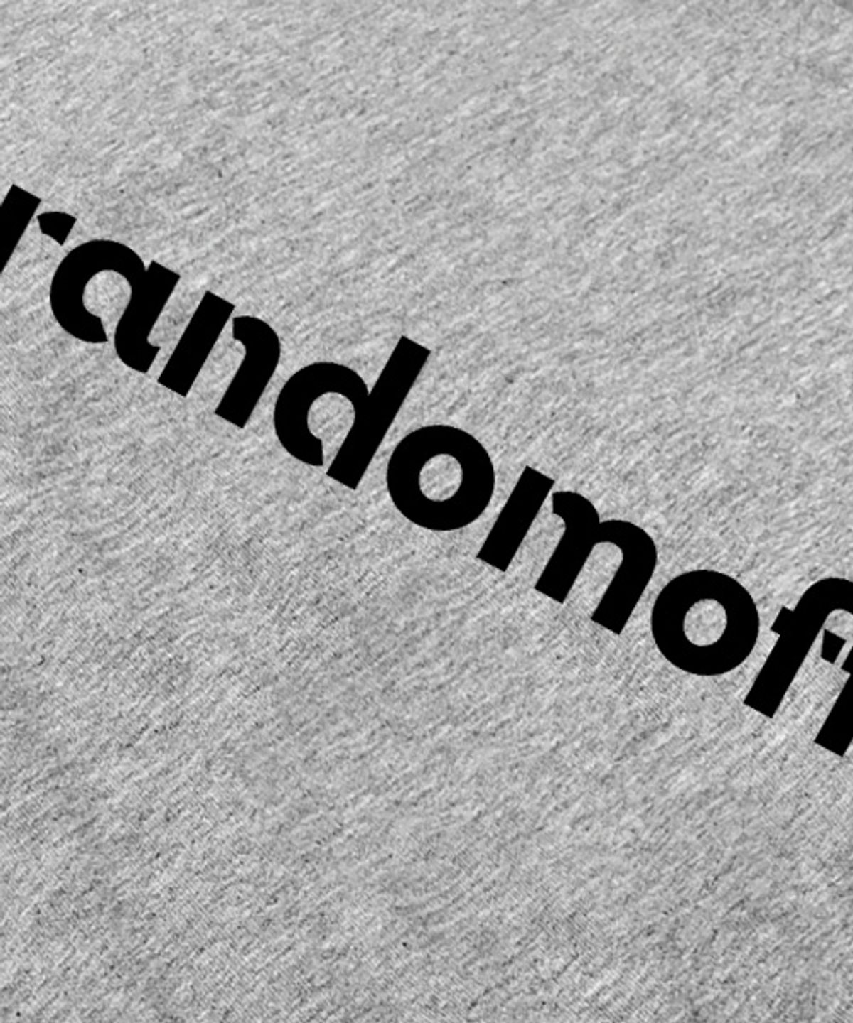 랜덤오프(RANDOMOFF) BASIC LOGO MINI 와이드 트레이닝팬츠 [그레이]