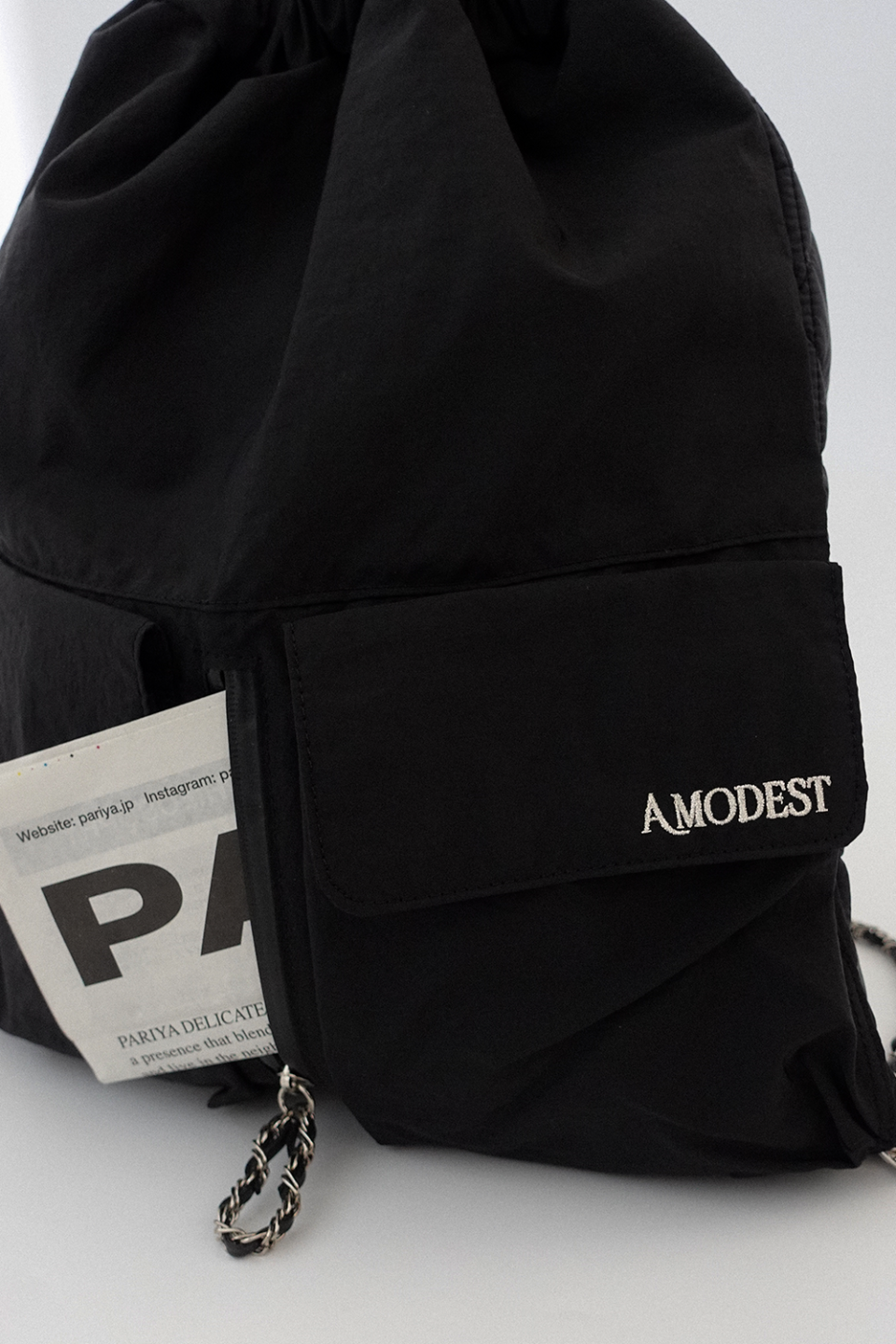 日本直営店 modest mood amodest ブラック リュック ナップサック